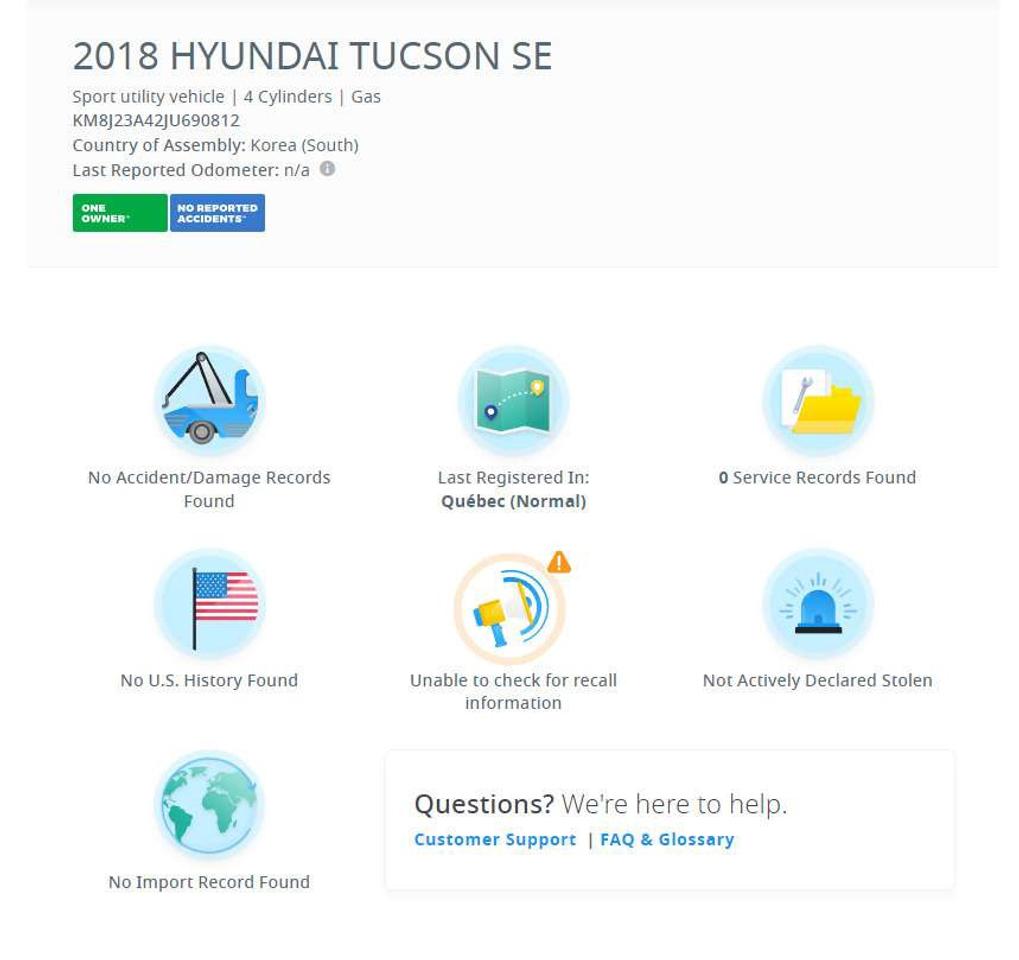 2018 Hyundai Tucson CleanCarfax Bluetooth Back-UpCamera HeatedSeat ESP Photo5
