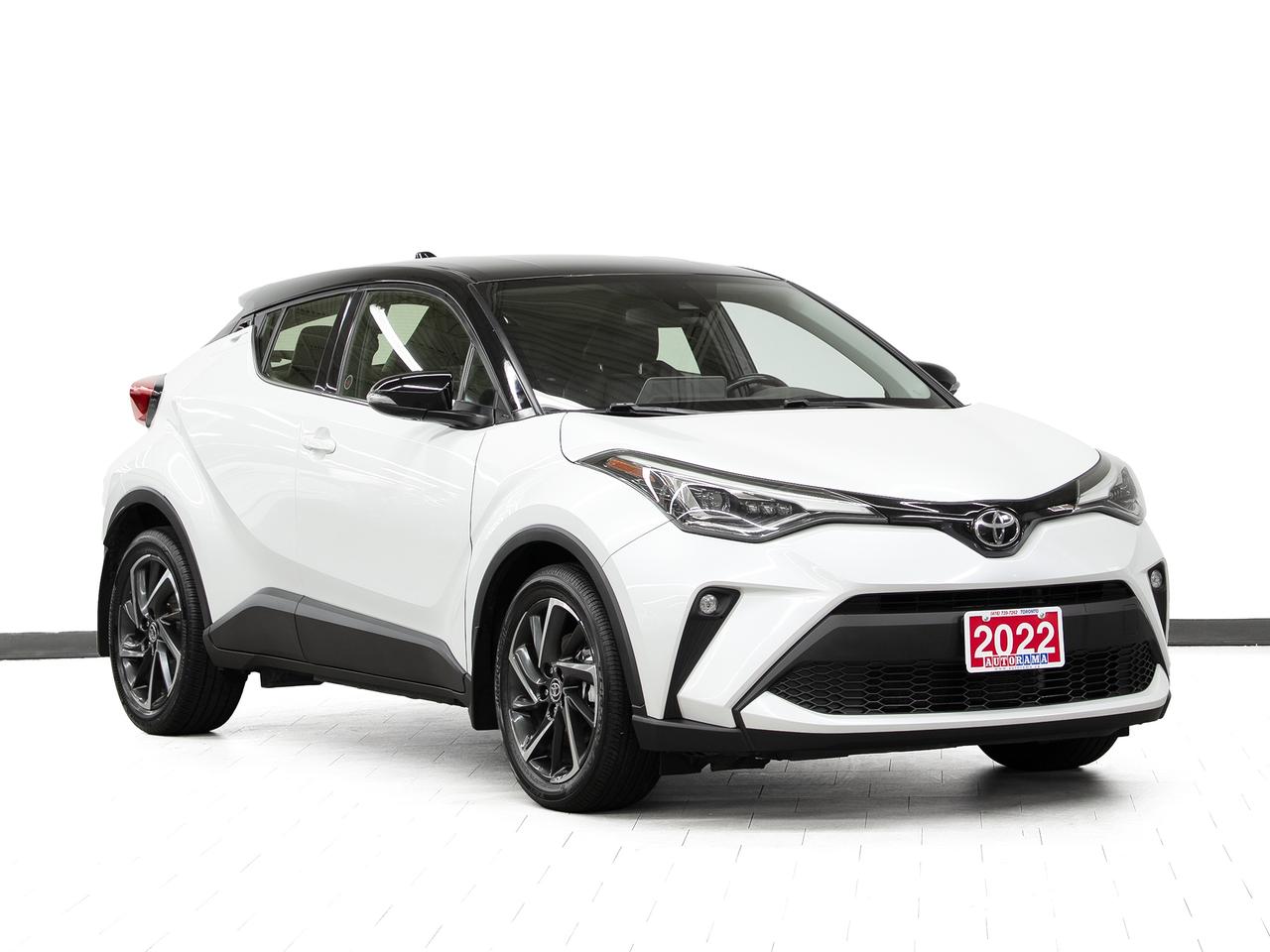 <div style=margin-bottom: 15px;><p data-path-to-node=1>Cash Price: $22,950 Finance Price: $20,950</p></div><div style=margin-bottom: 15px;><p data-path-to-node=2>Clean CarFax. 18-inch premium alloy wheels | Front-Wheel Drive (FWD) | Premium leather seating surfaces | 8-way power-adjustable drivers seat | Heated front seats | Heated leather-wrapped steering wheel | 8-inch touchscreen display | Apple CarPlay & Android Auto smartphone integration | Ambient interior lighting | Toyota Safety Sense 2.0 | Pre-Collision System with Pedestrian Detection | Lane Departure Alert with Steering Assist | Full-Speed Range Dynamic Radar Cruise Control | Lane Tracing Assist | Blind Spot Monitor with Rear Cross Traffic Alert | Dual-zone automatic climate control | Smart Key System with push-button start | Premium LED headlights with Adaptive Front Lighting System | Integrated backup camera | Bluetooth connectivity. 2.0L 4-cylinder engine (144HP) with Continuously Variable Transmission (CVT). Smooth Eco Comfort. Trades are welcome. Financing for all credit types. All credits approved the same day. 125-point inspection completed. Detailed from corner to corner. Over 250 high-quality used vehicles available at the lowest prices for you to choose from. All vehicles are indoors. Visit us rain or shine.</p></div><div style=margin-bottom: 15px;>Call us to book a test drive: <a href=tel:4167397262>416-739-7262</a><br>Get pre-approved for your car loan in a minute: <a href=https://www.autorama.ca/financing/>Apply for Used Car Financing</a><br>Visit our showroom: 1205 Finch Ave West, North York, ON M3J 2E8</div><div style=margin-top: 15px; margin-bottom: 15px;>&mdash;&mdash;&mdash;&mdash;&mdash;&mdash;&mdash;&mdash;&mdash;&mdash;&mdash;&mdash;&mdash;&mdash;&mdash;&mdash;&mdash;&mdash;&mdash;&mdash;&mdash;&mdash;&mdash;&mdash;&mdash;&mdash;&mdash;&mdash;</div><h3 style=margin-bottom: 5px; margin-top: 0;>Pricing&nbsp;</h3><div style=margin-bottom: 15px;>Best Priced Dealer Award Winner for consecutive years. No admin or hidden fees. Prices exclude HST and licensing. Although every effort is made to ensure accuracy, Autorama is not responsible for typographical errors, omissions, or changes. Please verify all details in person. <span style=text-decoration: underline;>All vehicles can be Certified for an additional $999</span>. If not Certified, as per OMVIC Regulations, the vehicle is deemed to be not drivable and not Certified. Special pricing is not available to commercial, dealer, or exporting purchasers.</div><div style=margin-top: 15px; margin-bottom: 15px;>&mdash;&mdash;&mdash;&mdash;&mdash;&mdash;&mdash;&mdash;&mdash;&mdash;&mdash;&mdash;&mdash;&mdash;&mdash;&mdash;&mdash;&mdash;&mdash;&mdash;&mdash;&mdash;&mdash;&mdash;&mdash;&mdash;&mdash;&mdash;</div><h3 style=margin-bottom: 5px; margin-top: 0;>Financing</h3><div style=margin-bottom: 15px;>We welcome all credit types (no credit, new to the country, bankruptcy, consumer proposal, collections, and others). We offer $0 down and no payment for up to 6 months on approved credits. Want to get started now? Apply for a <a href=https://www.autorama.ca/financing/?utm_source=vdpdesc&utm_medium=vdpdesc>car loan online</a>. Same-day auto finance approvals and same-day delivery are available for qualified customers. Financing programs are available for an additional $999. &nbsp;Our team works with a wide network of banks and lenders to help secure the best possible approval tailored to your situation.</div><div style=margin-top: 15px; margin-bottom: 15px;>&mdash;&mdash;&mdash;&mdash;&mdash;&mdash;&mdash;&mdash;&mdash;&mdash;&mdash;&mdash;&mdash;&mdash;&mdash;&mdash;&mdash;&mdash;&mdash;&mdash;&mdash;&mdash;&mdash;&mdash;&mdash;&mdash;&mdash;</div><h3 style=margin-bottom: 5px; margin-top: 0;>Vehicle Review</h3><div style=margin-bottom: 15px;><p data-path-to-node=12>The 2022 Toyota C-HR Limited is a strikingly designed, beautifully appointed, and incredibly efficient compact crossover that perfectly blends bold, futuristic styling with everyday practicality. Commanding attention on the streets of the GTA, its highly distinctive diamond-cut exterior profile is highlighted by premium LED headlights, an Adaptive Front Lighting System, and stunning 18-inch premium alloy wheels. Inside the surprisingly comfortable and exquisitely crafted cabin, the top-tier Limited trim treats you to genuine premium leather seating, ambient interior lighting, and a heated leather-wrapped steering wheel alongside heated front seats to effortlessly handle unpredictable Ontario winters. Staying seamlessly connected on the go is simple thanks to the intuitive 8-inch touchscreen display featuring Apple CarPlay and Android Auto integration. Driven by a highly reliable and exceptionally fuel-saving 2.0L 4-cylinder engine producing 144 horsepower, paired with a remarkably smooth Continuously Variable Transmission (CVT), the C-HR delivers an agile, confident, and highly polished driving experience. Complete with an integrated backup camera and the comprehensive Toyota Safety Sense 2.0 suite&mdash;including a Blind Spot Monitor, Lane Tracing Assist, and Pre-Collision System&mdash;this standout crossover is an incredibly smart, secure, and stylish choice. We have a wide selection of used vehicles to help you choose.</p></div><div style=margin-top: 15px; margin-bottom: 15px;>&mdash;&mdash;&mdash;&mdash;&mdash;&mdash;&mdash;&mdash;&mdash;&mdash;&mdash;&mdash;&mdash;&mdash;&mdash;&mdash;&mdash;&mdash;&mdash;&mdash;&mdash;&mdash;&mdash;&mdash;&mdash;&mdash;&mdash;&mdash;</div><h3 style=margin-bottom: 5px; margin-top: 0;>Warranty</h3><div style=margin-bottom: 15px;>This vehicle qualifies for an extended warranty with a variety of terms and coverage options. Ask us anytime, we&rsquo;ll help you choose the plan that&rsquo;s right for you.</div><div style=margin-top: 15px; margin-bottom: 15px;>&mdash;&mdash;&mdash;&mdash;&mdash;&mdash;&mdash;&mdash;&mdash;&mdash;&mdash;&mdash;&mdash;&mdash;&mdash;&mdash;&mdash;&mdash;&mdash;&mdash;&mdash;&mdash;&mdash;&mdash;&mdash;&mdash;&mdash;&mdash;</div><h3 style=margin-bottom: 5px; margin-top: 0;>Trade-In / Appraisal</h3><div style=margin-bottom: 15px;>Have a vehicle to trade? We pay top dollar for trades, any vehicle, any condition. Bring your trade for a free appraisal when you visit us or you can apply for</div><div style=margin-top: 15px; margin-bottom: 15px;>&mdash;&mdash;&mdash;&mdash;&mdash; &mdash;&mdash;&mdash;&mdash;&mdash;&mdash;&mdash;&mdash;&mdash;&mdash;&mdash;&mdash;&mdash;&mdash;&mdash;&mdash;&mdash;&mdash;&mdash;&mdash;&mdash;&mdash;&mdash;</div><h3 style=margin-bottom: 5px; margin-top: 0;>Visit / Showroom Info</h3><div style=margin-bottom: 15px;>Visit our indoor showroom (rain or shine) at:<br>Autorama 1205 Finch Ave West, North York, ON M3J 2E8<br>Call us at <a href=tel:4167397262>416-739-7262</a> to book a test drive or ask questions.</div><div style=margin-top: 15px; margin-bottom: 15px;>&mdash;&mdash;&mdash;&mdash;&mdash;&mdash;&mdash;&mdash;&mdash;&mdash;&mdash;&mdash;&mdash;&mdash;&mdash;&mdash;&mdash;&mdash;&mdash;&mdash;&mdash;&mdash;&mdash;&mdash;&mdash;&mdash;&mdash;&mdash;</div><h3 style=margin-bottom: 5px; margin-top: 0;>Who we are</h3><div style=margin-bottom: 15px;>Autorama is Toronto&rsquo;s trusted, award-winning <a href=https://www.autorama.ca/?utm_source=vdpdesc&utm_medium=vdpdesc>used car dealership</a>, offering over 250 hand-picked vehicles at the lowest prices. We&rsquo;re committed to exceptional service and have proudly served Toronto, Mississauga, Brampton, and the GTA for over 25 years &mdash; and with our full indoor showroom, you can visit us rain or shine.</div><div style=margin-top: 15px; margin-bottom: 15px;>&mdash;&mdash;&mdash;&mdash;&mdash;&mdash;&mdash;&mdash;&mdash;&mdash;&mdash;&mdash;&mdash;&mdash;&mdash;&mdash;&mdash;&mdash;&mdash;&mdash;&mdash;&mdash;&mdash;&mdash;&mdash;&mdash;&mdash;&mdash;</div><h3 style=margin-bottom: 5px; margin-top: 0;>Disclaimers</h3><ul style=margin-top: 0; padding-left: 20px;><li><span data-olk-copy-source=MessageBody>Prices exclude HST and licensing.</span></li></ul><ul style=margin-top: 0; padding-left: 20px;><li data-ogsc= data-olk-copy-source=MessageBody>Prices, rates, and payments are subject to change without notice.</li></ul><ul style=margin-top: 0; padding-left: 20px;><li data-ogsc= data-olk-copy-source=MessageBody>Advertised price includes a $2,000 finance credit. Cash price may differ.</li></ul><ul style=margin-top: 0; padding-left: 20px;><li data-ogsc= data-olk-copy-source=MessageBody>All vehicles come standard with one key. Additional keys may be purchased at the time of sale.</li></ul><ul style=margin-top: 0; padding-left: 20px;><li><span data-olk-copy-source=MessageBody>Although every effort is made to ensure accuracy, Autorama is not responsible for typographical errors, omissions, or changes. Please verify all details with your Sales & Finance Specialist.</span></li></ul>