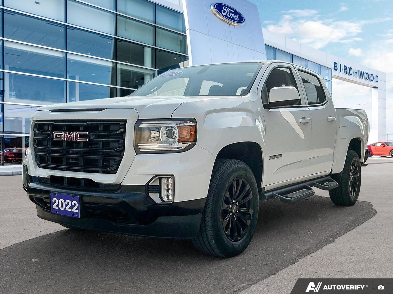 The 2022 GMC Canyon 4WD Elevation is built for those who need a capable mid-size truck that doesnt cut corners on comfort or technology. With a punchy 3.6L V6, 4WD capability, and a sharp Elevation trim package featuring blacked-out 18 aluminum wheels and LED fog lamps, this Canyon is ready for the job site and the weekend alike  all with under 100,000 km on the clock.

- 3.6L V6 with Automatic Transmission and full 4WD system for confident capability in any condition
- Black painted 18 aluminum wheels  a distinctive Elevation trim exclusive
- LED fog lamps and heated power-adjustable mirrors for practical, all-weather driving
- GMC Infotainment with 8 touchscreen, Apple CarPlay, Android Auto, and Bluetooth streaming
- Remote vehicle starter  start it up before you head out on cold Manitoba mornings
- Single-zone automatic climate control and leather-wrapped steering wheel for a refined interior
- Driver 6-way power seat, auto-dimming rearview mirror, and rear folding bench for everyday versatility
- Teen Driver technology and full airbag suite including head-curtain and side-impact airbags for added peace of mind

Interested in taking this Canyon for a spin? Visit Birchwood Ford in person or online at birchwoodford.ca to book a test drive, ask questions, or get started on your purchase today  our team is here to make the process straightforward and hassle-free.
Birchwood Ford on Regent is the Home of Market Value Pricing.


Reconditioning our Pre-Owned Inventory is a source of pride for us! We complete an extremely thorough process both mechanically and cosmetically before it passes our standard. Our customers can shop with confidence knowing Birchwood Ford has won AutoTraders 2024 Best Priced Dealer Award. Transparency is what you deserve! 

When purchasing a pre-owned vehicle from us we will share all of the information on the vehicle. Including CARFAX, a copy of all the inspections we performed, a copy of the invoices showing you exactly what we did & spent on reconditioning the vehicle.



Call us at 204-661-9555or go to WWW.BIRCHWOODFORD.CA to browse our inventory! 

People who Try Birchwood Ford Buy from Birchwood Ford!   

       

Dealer permit #4454
Dealer permit #4454