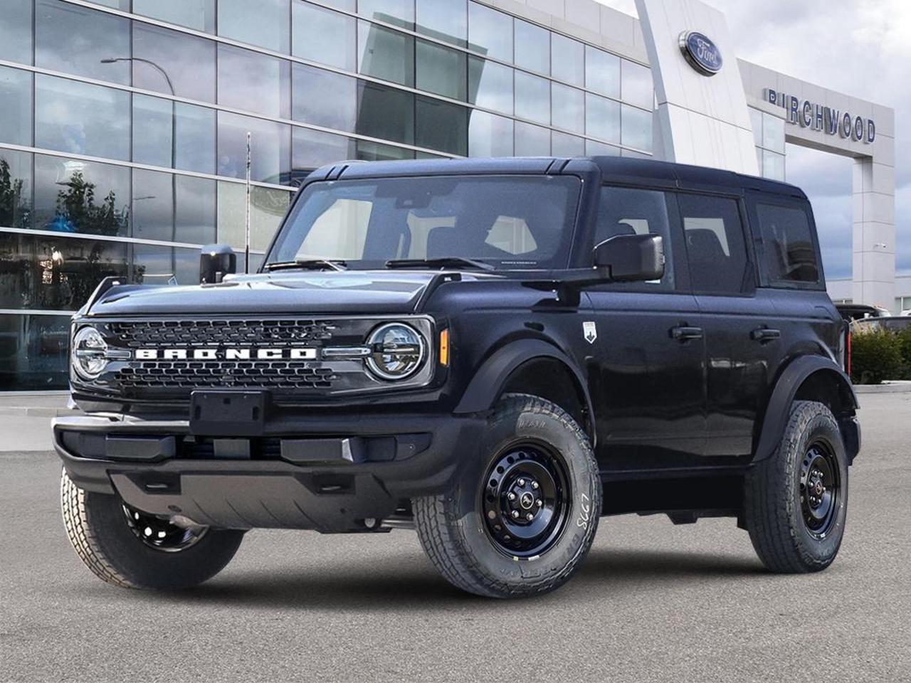 The 2026 Ford Bronco Big Bend is a purpose-built off-road SUV that delivers genuine capability without compromise. With its Part-Time 4WD system, Hill Descent Control, and a proven 2.3L 4-cylinder engine, this Bronco is ready for whatever the weekend throws at you  straight off the lot with just 26 km on the clock.

- Brand new 2026 model with only 26 km  the freshest Bronco available
- Part-Time Four-Wheel Drive with Hill Descent Control and Hill Hold for confident off-road performance
- Heated front seats and dual-zone automatic climate control for comfort on longer drives
- Connected Navigation with live traffic, pinch-to-zoom, and One Box search built right in
- BLIS Blind Spot Information System and Cross-Traffic Alert for added confidence on the road
- Collision Mitigation, Driver Monitoring Alert, and a full Safety Canopy airbag system
- Leather-wrapped steering wheel with cruise control and audio controls integrated
- Rear parking sensors and back-up camera for easy maneuvering in tight spots
- Black exterior with a rugged, understated look that suits both city streets and gravel roads

Ready to get behind the wheel? Visit Birchwood Ford or head to www.birchwoodford.ca to reserve this Bronco, start your purchase online, or book a test drive. Our team is here to answer any questions and make the process straightforward from start to finish.
Birchwood Ford is your choice for New Ford vehicles in Winnipeg. 

At Birchwood Ford, we hold ourselves to the highest standard. Our number one focus is customer satisfaction which has awarded us the Ford of Canadas Presidents Award for 5 consecutive years. This honour is presented to Ford dealers that have proven outstanding results in Sales and Customer Service Excellence.

Are you a newcomer to Canada, recent graduate, first time car buyer or physically challenged? Ask us about our exclusive rebates and how they may apply to you.
 
Interested in seeing/hearing more? Book a test drive or give us a call at (204) 661-9555 and we can help you with whatever you need!

Dealer permit #4454
Dealer permit #4454