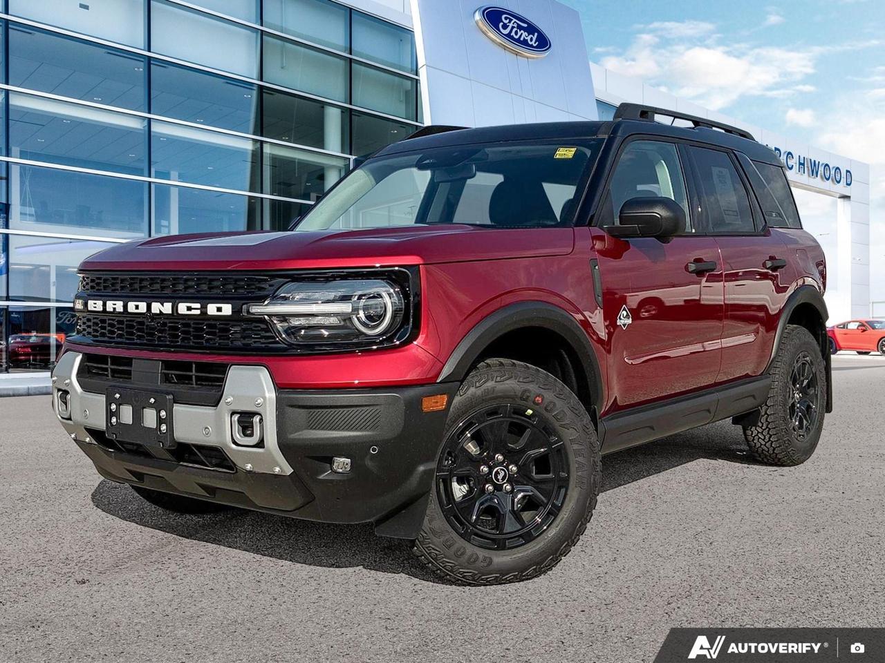 The 2026 Ford Bronco Sport Outer Banks is built for those who want genuine off-road capability without sacrificing everyday comfort. With 4WD, a fuel-efficient 1.5L 3-cylinder engine, and only 26 km on the odometer, this is a brand-new unit ready for wherever the road  or trail  takes you. The Outer Banks trim layers on premium features that set it apart from base models, making this one of the most well-rounded builds in the Bronco Sport lineup.

- Brand new 2026 model with only 26 km  still has that fresh-off-the-lot feel
- Part and Full-Time Four-Wheel Drive for confident handling on any terrain
- Adaptive Cruise Control with Stop-and-Go for relaxed highway driving
- Heated Leatherette Steering Wheel and Voice Activated Dual Zone Front Automatic A/C for year-round comfort
- BLIS Blind Spot Information System, Lane Centering, and Rear Cross-Traffic Braking for a comprehensive safety net
- Driver Monitoring Alert and Evasion Assist  advanced driver-assistance tech youd expect from a higher price point
- LED Auto High-Beam Headlamps and Front Fog Lamps for improved visibility in low-light conditions
- Fuel economy rated at 9.3 L/100 km city and 7.8 L/100 km highway  practical for daily use

Ready to make it yours? Reserve this Bronco Sport online, start your purchase through our website at birchwoodford.ca, or contact Birchwood Ford to book a test drive. Our team is here to make the process straightforward and pressure-free  reach out with any questions anytime.
Birchwood Ford is your choice for New Ford vehicles in Winnipeg. 

At Birchwood Ford, we hold ourselves to the highest standard. Our number one focus is customer satisfaction which has awarded us the Ford of Canadas Presidents Award for 5 consecutive years. This honour is presented to Ford dealers that have proven outstanding results in Sales and Customer Service Excellence.

Are you a newcomer to Canada, recent graduate, first time car buyer or physically challenged? Ask us about our exclusive rebates and how they may apply to you.
 
Interested in seeing/hearing more? Book a test drive or give us a call at (204) 661-9555 and we can help you with whatever you need!

Dealer permit #4454
Dealer permit #4454