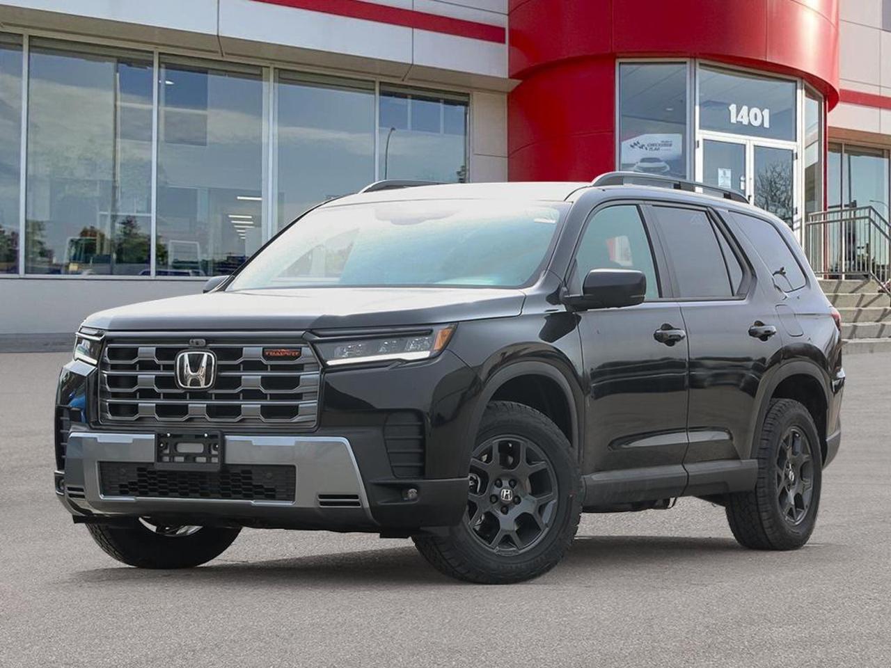 The 2026 Honda Pilot TrailSport is the Pilot built for those who actually use their SUV beyond the pavement. With a purpose-built AWD system, all-terrain tires, and a full suite of off-road drive modes straight from the factory, this TrailSport trim is a step above the standard Pilot lineup for adventurers and active families alike.

Key Features:
- All-Terrain Tires (P265/60R18) and Automatic Full-Time AWD with Trail and Sand Drive Modes  ready for more than just the school run
- 10-Speed Automatic with Shift-by-Wire and paddle shifters, plus dedicated Towing, Snow, and Hill Descent Control
- Google Maps Integrated Navigation with Voice Activation and Wi-Fi Hotspot Capability
- Adaptive Cruise Control with Low-Speed Follow and Traffic Jam Assist for stress-free highway driving
- Aerial View Camera System plus Front and Rear Parking Sensors for confident maneuvering
- Panoramic Sunroof with Power Sunshade and Deep Tinted Glass
- Blind Spot Information System, Driver Monitoring Alert, and full airbag suite including knee airbags
- Class III Tow Hitch included from the factory

Only 6 km on the odometer  this is as new as it gets. Visit us at Birchwood Honda Regent, explore your options at hondaonregent.ca, or contact our team to book a test drive and experience the TrailSport for yourself.
This vehicle pricing reflects A/C ($100) and tire ($20) taxes, any installed dealer installed accessories, and our Guardian Plus Protection Package ($1499).
All vehicles come with a high value Protection Package completed and registered once the vehicle arrives in Winnipeg:

 
Paintless Dent Repair: Say goodbye to pesky dents and dings! Our paintless dent repair service fixes minor imperfections without the need for repainting, preserving your vehicles original shine. Quick and hassle-free, its the perfect solution to keep your car looking brand new!

Key/Remote Replacement: Dont let a lost or broken key fob stress you out! Our warranty now covers third-party key fobs and includes easy reprogramming, ensuring youre always ready to hit the road.

Cosmetic Wheel Coverage: Keep your wheels looking sharp! Our cosmetic wheel coverage takes care of any damage, so you can drive with confidence and style.

Paint Protection: Maintain that showroom shine effortlessly! Our premium paint protection keeps your vehicle looking immaculate, eliminating the need for constant waxing.
Dealer permit #9387