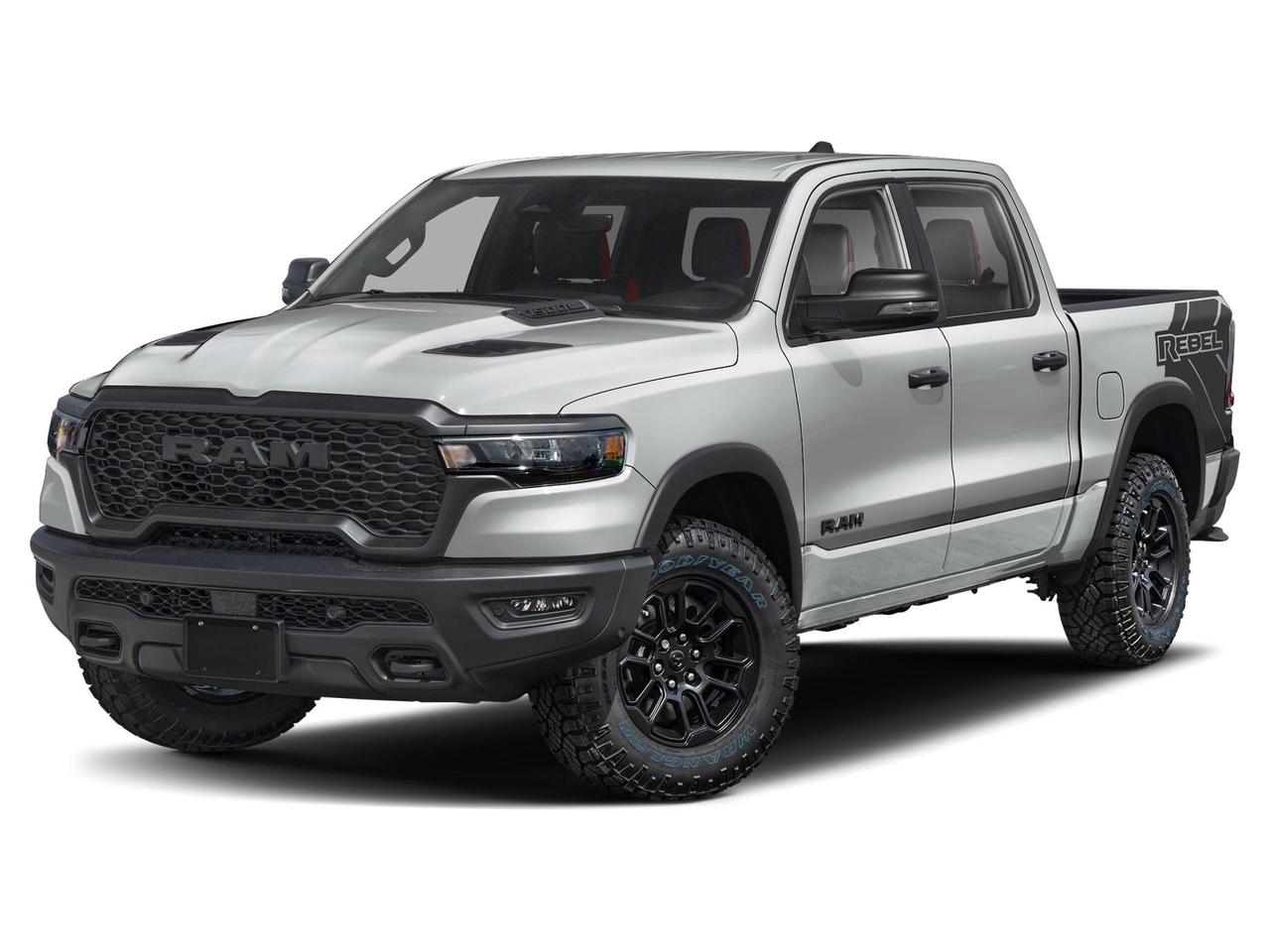HEMI badge
Passive cold end exhaust
Passive tuned mass damper
Heavyduty engine cooling
18inch aluminum spare wheel
48volt belt starter generator
Technology Group $1,495
Digital rearview mirror with autodim display
HeadUp Display
LED centre highmounted stop lamps
The 2026 Ram 1500 Rebel is built for those who demand capability without compromise. Powered by the 3.0L I6 Hurricane Twin Turbo engine, equipped with a dual-pane panoramic sunroof, steel sport hood, and all-terrain tires on blacked-out 18 wheels, this Rebel is configured to stand apart from a standard 1500. Currently in transit and arriving soon  get ahead of it now.

- Engine: 3.0L I6 Hurricane Twin Turbo ESS paired with an 8-speed automatic  serious power in a refined package
- Dual-Pane Panoramic Sunroof for an open, airy cab experience on and off the trail
- Steel Sport Hood and rear wheelhouse liners add rugged, functional style unique to this build
- LT275/70R18E OWL All-Terrain tires on 18 Painted Mid-Gloss Black wheels  ready for any surface
- Rebel Level 2 Equipment Group with Technology Group packages for a fully loaded configuration
- Uconnect 5W Nav with 12 display, Apple CarPlay, Android Auto, and 4G LTE Wi-Fi Hotspot
- Driver-selectable rear locking differential and Hill Descent/Hold Control for serious off-road confidence
- Heated leather steering wheel, heated front seats, adaptive cruise control, and panoramic views  comfort meets capability

This Rebel is in transit and arriving soon at Birchwood Chrysler Dodge Jeep Ram. Reserve it today, start your purchase online, or contact us to lock in your details before it lands. Visit birchwoodchrysler.ca or call us to book your appointment.
Birchwood Chrysler Dodge is your choice for New Chrysler, Dodge, Jeep, RAM vehicles in Winnipeg. 
 
With us, Experience is Everything. Complete as much or as little of your purchase online as you like. All pricing you see is what you pay. No hidden fees. All new vehicle special offers and discounts are already calculated in the pricing. On our website you can choose payment options and terms knowing these are transparent and accurate.

Start your purchase online to build your exact pricing to your specifics like how much money down, vehicle trade and any accessories or added optional protection that suits your needs.

Any questions let us know by calling (204) 774-4444, wed love to send you a video to clarify any questions about a vehicle!

Visit us in store at 90-3965 Portage Ave in the Birchwood Autopark.

Dealer permit #5686
Dealer permit #5686