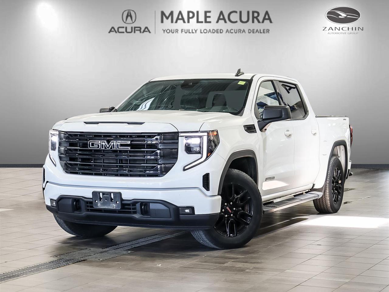 Bluetooth, Lane Departure, Market Value Pricing, Not a Rental, Local Trade, 30 Day 1,000km safety related and 90 Day 5,000 km engine and transmission warranty, ** All vehicles are all in priced, No additional fees are applied., 8-Speed Automatic, 4WD, Black Cloth, 4-Way Manual Passenger Seat Adjuster, 6-Speaker Audio System Feature, ABS brakes, Air Conditioning, Automatic Emergency Braking, Cloth Seat Trim, Driver door bin, Forward Collision Alert, Front Frame-Mounted Black Recovery Hooks, Front Rubberized-Vinyl Floor Mats, Front wheel independent suspension, Heated front seats, Navigation System, Occupant sensing airbag, Radio: Premium GMC Infotainment Audio System, Rear window defroster, SiriusXM w/360L, Traction control, Wheels: 20 x 9 High Gloss Black Painted Aluminum, Wireless Phone Projection.

Recent Arrival! 2023 GMC Sierra 1500 Elevation
2.7L I4 Turbocharged DOHC 16V LEV3-ULEV50 310hp 8-Speed Automatic 4WD


** All vehicles are all in priced, No additional fees are applied. Buying an used vehicle from Maple Acura is always a safe investment. We know you want to be confident in your choice and we want you to be fully satisfied. Thats why ALL our used vehicles come with our limited warranty peace of mind package included in the price. No questions, no discussion - 30 days or 1,000 km safety related warranty 90 days or 5,000 kilometre powertrain coverage. From the day you pick up your new car you can rest assured that we have you covered.