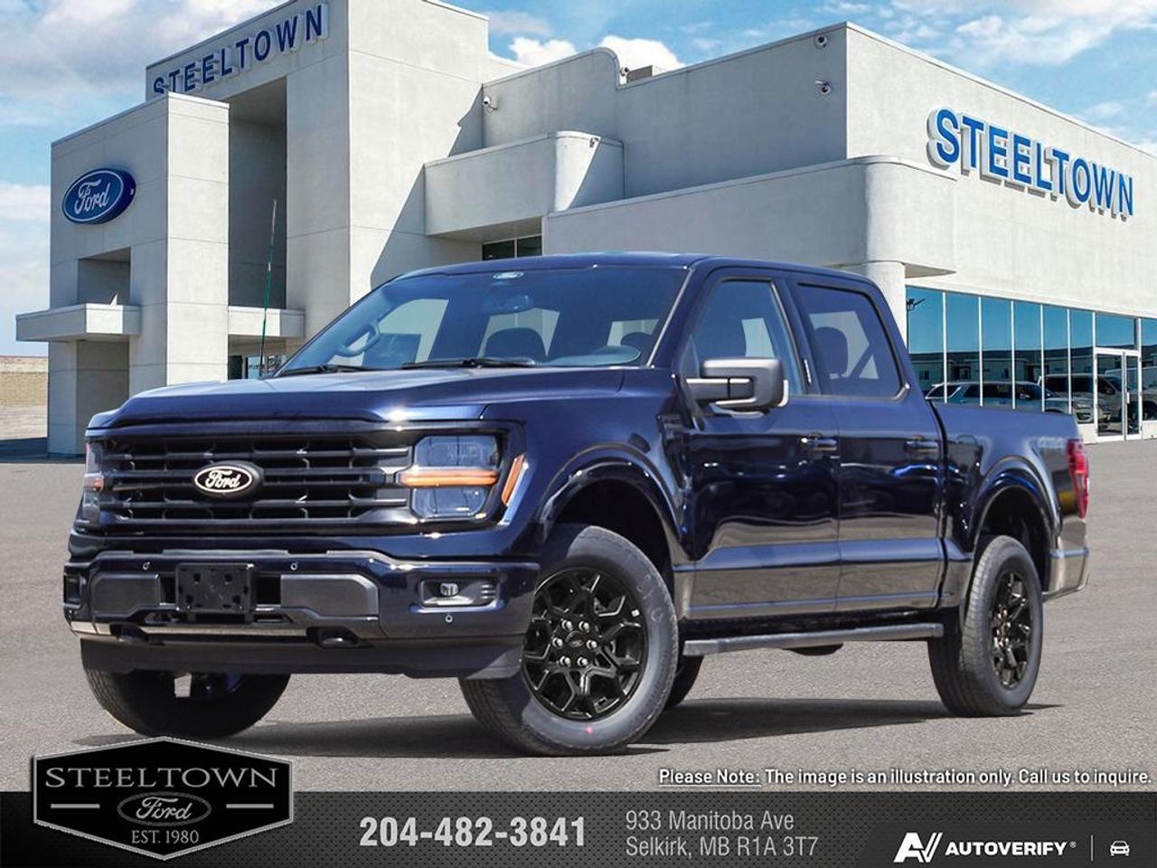 <b>Climate Control,  SYNC 4,  Remote Keyless Entry,  Mobile Hotspot,  Blind Spot Detection!</b><br> <br> We value your TIME, we wont waste it or your gas is on us!   We offer extended test drives and if you cant make it out to us we will come straight to you!<br> <br>The 2026 Ford F-150 incorporates driver-assist technologies and modern connectivity designed to enhance control and convenience.<br> <br>The 2026 Ford F-150 combines proven leadership in toughness with smart innovation to deliver a truck built for real-world demands. Inside, the cabin features refined materials, intuitive tech and comfortable seating to support both driver and passengers on every journey. With its strong presence, flexible design and Fords legacy of dependability, the F-150 is ready for whatever work or play you throw its way.<br> <br>This Antimatter Blue Metallic Crew Cab 4X4 pickup has an Automatic transmission and is powered by a 325HP 2.7L V6 Cylinder Engine. <br> <br> Our F-150s trim level is XLT. Perfect for outdoor enthusiasts and weekend adventurers seeking a blend of rugged capability and modern style, this truck stands out on the trails with body-coloured bumpers, front fog lamps, cornering lights, and distinctive painted aluminum wheels wrapped in all-terrain tires. Inside, the functional cabin balances utility and comfort with metal-look instrument panel inserts, full carpet flooring, and supportive cloth seating featuring manual driver lumbar adjustment and versatile second-row underseat storage. Modern convenience is always at your fingertips with smart device remote engine start, manual air conditioning, and an immersive seven-speaker audio system integrated into a SYNC 4 system with a 12-inch center display, wireless smartphone compatibility, and a built-in Wi-Fi hotspot. You can navigate any journey with absolute confidence under the protection of smart safety features like the Ford Co-Pilot360 reverse camera, blind spot information system, cross-traffic alert with reverse brake assist, lane keeping assist, and front collision mitigation. This vehicle has been upgraded with the following features: Climate Control, SYNC 4, Remote Keyless Entry, Mobile Hotspot, Blind Spot Detection, Lane Keep Assist, Collision Mitigation.<br><br> View the original window sticker for this vehicle with this url <b><a href=http://www.windowsticker.forddirect.com/windowsticker.pdf?vin=1FTEW3LP7TFB80206 target=_blank>http://www.windowsticker.forddirect.com/windowsticker.pdf?vin=1FTEW3LP7TFB80206</a></b>.<br> <br>To apply right now for financing use this link: <a href=http://www.steeltownford.com/?https://CreditOnline.dealertrack.ca/Web/Default.aspx?Token=bf62ebad-31a4-49e3-93be-9b163c26b54c&La target=_blank>http://www.steeltownford.com/?https://CreditOnline.dealertrack.ca/Web/Default.aspx?Token=bf62ebad-31a4-49e3-93be-9b163c26b54c&La</a><br> <br/>Total rebate of $3500 is reflected in the price. 3.49% financing for 84 months. Incentives expire 2026-08-31. See dealer for details. <br><br>Family owned and operated in Selkirk for 35 Years.  <br>Steeltown Ford is located just 20 minutes North of the Perimeter Hwy, with an onsite banking center that offers free consultations. <br>Ask about our special dealer rates available through all major banks and credit unions.<br>Dealer retains all rebates, plus taxes, govt fees and Steeltown Protect Plus.<br>Steeltown Ford Protect Plus includes:<br>- Life Time Tire Warranty <br>Dealer Permit # 1039<br><br><br> Come by and check out our fleet of 100+ used cars and trucks and 240+ new cars and trucks for sale in Selkirk.  o~o