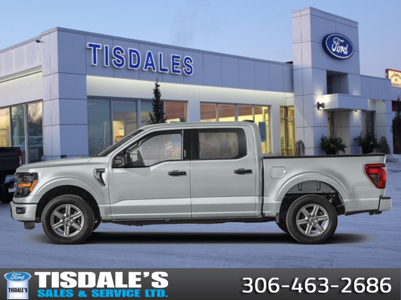 <b>18 Wheels, XLT Black Appearance Package, Running Boards!</b><br> <br> Check out the large selection of new Fords at Tisdales today!<br> <br>The 2026 Ford F-150 stands ready with rugged utility, smart features and a presence that commands attention on any road.<br> <br>The 2026 Ford F-150 combines proven leadership in toughness with smart innovation to deliver a truck built for real-world demands. Inside, the cabin features refined materials, intuitive tech and comfortable seating to support both driver and passengers on every journey. With its strong presence, flexible design and Fords legacy of dependability, the F-150 is ready for whatever work or play you throw its way.<br> <br>This Avalanche Crew Cab 4X4 pickup has an Automatic transmission and is powered by a 325HP 2.7L V6 Cylinder Engine. <br> <br> Our F-150s trim level is XLT. Perfect for outdoor enthusiasts and weekend adventurers seeking a blend of rugged capability and modern style, this truck stands out on the trails with body-coloured bumpers, front fog lamps, cornering lights, and distinctive painted aluminum wheels wrapped in all-terrain tires. Inside, the functional cabin balances utility and comfort with metal-look instrument panel inserts, full carpet flooring, and supportive cloth seating featuring manual driver lumbar adjustment and versatile second-row underseat storage. Modern convenience is always at your fingertips with smart device remote engine start, manual air conditioning, and an immersive seven-speaker audio system integrated into a SYNC 4 system with a 12-inch center display, wireless smartphone compatibility, and a built-in Wi-Fi hotspot. You can navigate any journey with absolute confidence under the protection of smart safety features like the Ford Co-Pilot360 reverse camera, blind spot information system, cross-traffic alert with reverse brake assist, lane keeping assist, and front collision mitigation. This vehicle has been upgraded with the following features: 18 Wheels, XLT Black Appearance Package, Running Boards.<br><br> View the original window sticker for this vehicle with this url <b><a href=http://www.windowsticker.forddirect.com/windowsticker.pdf?vin=1FTEW3LP8TKE95992 target=_blank>http://www.windowsticker.forddirect.com/windowsticker.pdf?vin=1FTEW3LP8TKE95992</a></b>.<br> <br>To apply right now for financing use this link: <a href=http://www.tisdales.com/shopping-tools/apply-for-credit.html target=_blank>http://www.tisdales.com/shopping-tools/apply-for-credit.html</a><br> <br/>Total rebate of $3500 is reflected in the price. 3.49% financing for 84 months. <br> Buy this vehicle now for the lowest bi-weekly payment of <b>$471.93</b> with $0 down for 84 months @ 3.49% APR O.A.C. ( Plus applicable taxes - $699 administration fee included in sale price. ). Incentives expire 2026-08-31. See dealer for details. <br><br>Tisdales is not your standard dealership. Sales consultants are available to discuss what vehicle would best suit the customer and their lifestyle, and if a certain vehicle isnt readily available on the lot, one will be brought in.<br> Come by and check out our fleet of 20+ used cars and trucks and 80+ new cars and trucks for sale in Kindersley.  o~o