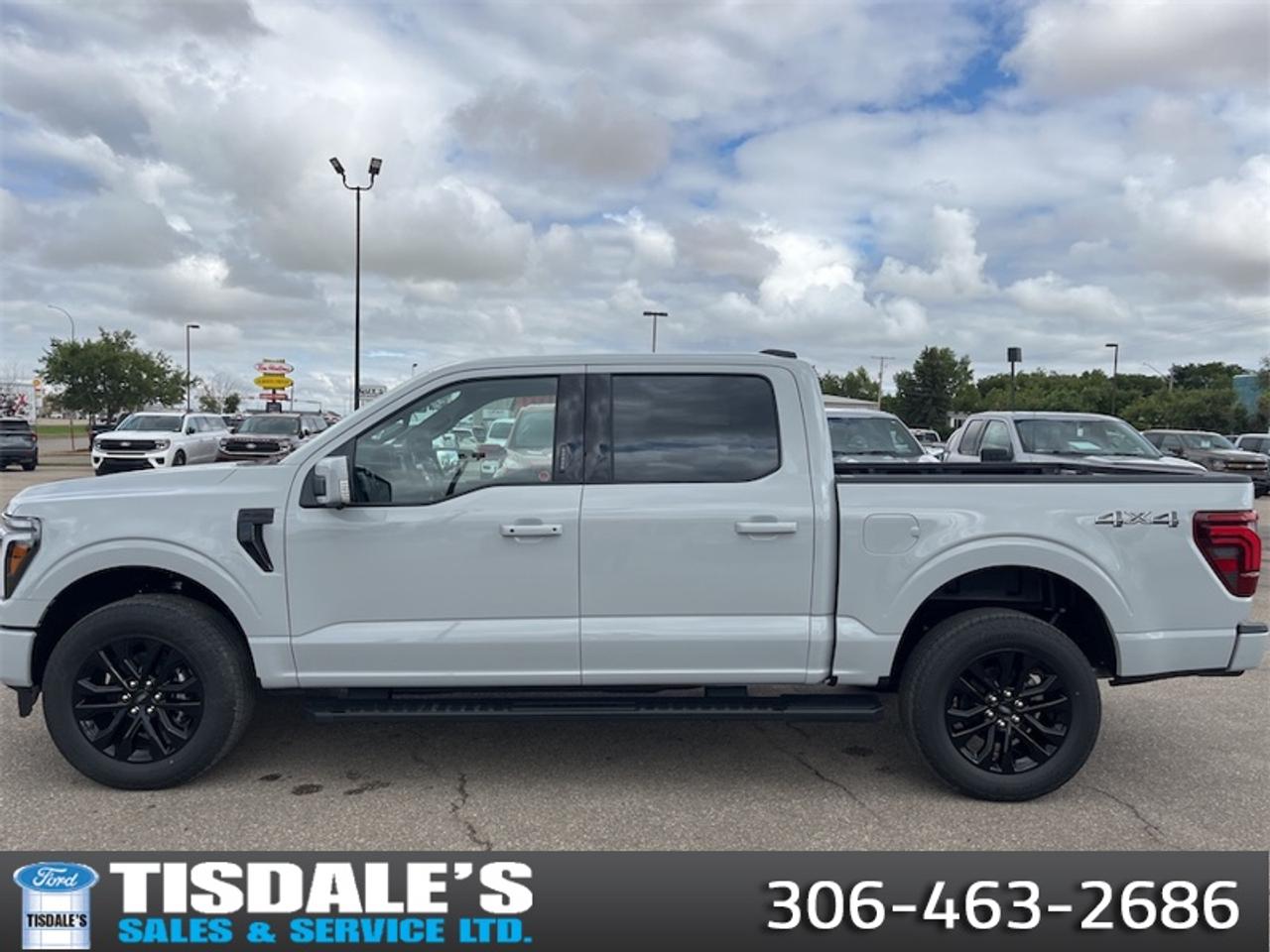 <b>Lariat Black Appearance Package, Premium Audio, 20 inch Aluminum Wheels, Tow Package, Spray-in Bedliner!</b><br> <br> Check out the large selection of new Fords at Tisdales today!<br> <br>The 2026 Ford F-150 blends everyday usability, robust build quality and forward-looking design into a pickup that truly serves you.<br> <br>The 2026 Ford F-150 combines proven leadership in toughness with smart innovation to deliver a truck built for real-world demands. Inside, the cabin features refined materials, intuitive tech and comfortable seating to support both driver and passengers on every journey. With its strong presence, flexible design and Fords legacy of dependability, the F-150 is ready for whatever work or play you throw its way.<br> <br>This Avalanche Crew Cab 4X4 pickup has an Automatic transmission and is powered by a 382HP 3.5L V6 Cylinder Engine. <br> <br> Our F-150s trim level is LARIAT. Designed for premium truck enthusiasts who demand upscale refinement alongside rugged capability, this stunning pickup stands out with its bold chrome grille, chrome bumpers with dual tow hooks, convenient running boards, directionally adaptive projector-beam LED headlights, and brilliant chrome-like PVD wheels. Inside, the luxurious cabin welcomes you with heated and ventilated ActiveX-trimmed power front seats featuring driver memory settings, a heated leatherette steering wheel, elegant metal-look accents, and clever second-row underseat storage. Premium convenience and connectivity are always at your fingertips thanks to proximity keyless entry, voice-activated dual-zone automatic climate control, power-adjustable pedals, and an outstanding eight-speaker B&O sound system paired with a 12-inch SYNC 4 display featuring connected navigation and a built-in Wi-Fi hotspot. Finally, you can travel with ultimate peace of mind backed by top-tier safety technology, including the innovative BlueCruise driving system, a comprehensive aerial view camera system, adaptive cruise control with stop-and-go, and a blind spot information system with cross-traffic alert and reverse brake assist. This vehicle has been upgraded with the following features: Lariat Black Appearance Package, Premium Audio, 20 inch Aluminum Wheels, Tow Package, Spray-in Bedliner.<br><br> View the original window sticker for this vehicle with this url <b><a href=http://www.windowsticker.forddirect.com/windowsticker.pdf?vin=1FTFW5L89TFB80832 target=_blank>http://www.windowsticker.forddirect.com/windowsticker.pdf?vin=1FTFW5L89TFB80832</a></b>.<br> <br>To apply right now for financing use this link: <a href=http://www.tisdales.com/shopping-tools/apply-for-credit.html target=_blank>http://www.tisdales.com/shopping-tools/apply-for-credit.html</a><br> <br/>Total rebate of $2500 is reflected in the price. 3.99% financing for 84 months. <br> Buy this vehicle now for the lowest bi-weekly payment of <b>$604.92</b> with $0 down for 84 months @ 3.99% APR O.A.C. ( Plus applicable taxes - $699 administration fee included in sale price. ). Incentives expire 2026-08-31. See dealer for details. <br><br>Tisdales is not your standard dealership. Sales consultants are available to discuss what vehicle would best suit the customer and their lifestyle, and if a certain vehicle isnt readily available on the lot, one will be brought in.<br> Come by and check out our fleet of 20+ used cars and trucks and 80+ new cars and trucks for sale in Kindersley.  o~o
