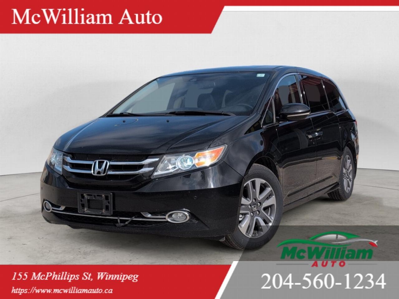 Used 2017 Honda Odyssey Touring Elite Passenger Van Automatic for sale in Winnipeg, MB