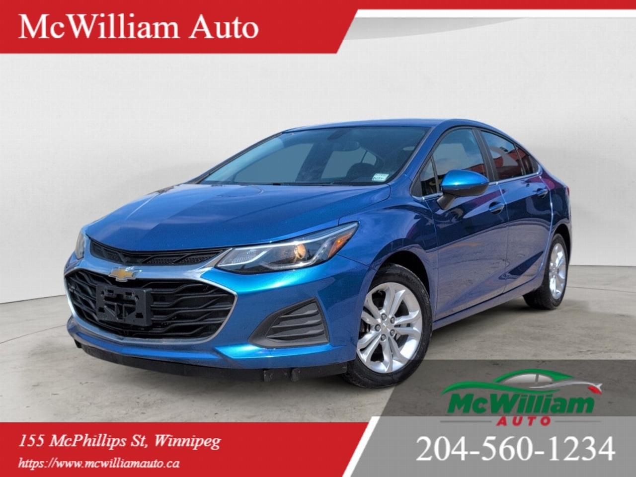 <br>At McWilliam Auto, we operate as a one-price dealership. Our vehicles are competitively priced from the start to offer exceptional value and a transparent buying experience. All vehicle prices are firm and non-negotiable.in.<br><br>MECHANICAL / PERFORMANCE<br><br>1.4L Turbocharged ECOTEC engine<br>6-speed automatic transmission<br>Front-wheel drive<br>Engine Auto Stop/Start<br>Electric power steering<br>4-wheel disc brakes<br>StabiliTrak Electronic Stability Control<br>Traction Control System<br><br>SAFETY<br><br>Blind Spot Monitoring<br>Rear Cross Traffic Alert<br>Rear Vision Camera<br>Automatic headlights<br>Electronic Stability Control<br>Traction Control<br>Anti-lock Braking System (ABS)<br>Front, side and curtain airbags<br>Tire Pressure Monitoring System<br>Rear child safety door locks<br>LATCH child seat anchors<br>Remote keyless entry<br><br>TECHNOLOGY / INFOTAINMENT<br><br>Apple CarPlay<br>Android Auto<br>Chevrolet MyLink touchscreen infotainment system<br>Bluetooth hands-free calling<br>Bluetooth audio streaming<br>USB input<br>Auxiliary input<br>Steering wheel audio controls<br>Voice command capability<br>Wi-Fi hotspot capability<br>Driver information display<br><br>COMFORT / INTERIOR<br><br>Heated front seats<br>Premium cloth seating surfaces<br>Remote start system<br>Keyless entry<br>Push-button start<br>Automatic climate control<br>Power drivers seat<br>Power windows<br>Power door locks<br>Cruise control<br>Tilt and telescopic steering wheel<br>60/40 split-folding rear seats<br>Rear seat armrest<br><br>EXTERIOR / STYLING<br><br>Automatic headlights<br>LED Daytime Running Lights<br>Heated power exterior mirrors<br>Body-colour door handles<br>Body-colour power mirrors<br>Alloy wheels<br>Rear window defroster<br>Compact spare tire<br><br>DEALER PERMIT No. 4611<br>Stock Number#4924<br>McWilliam Auto, 155 McPhillips Street, Winnipeg MB<br><br>IMPORTANT DISCLAIMER: This vehicle is a used vehicle, all the features and information may not be accurate from the descriptions above, please check the vehicle in person and confirm for your self.