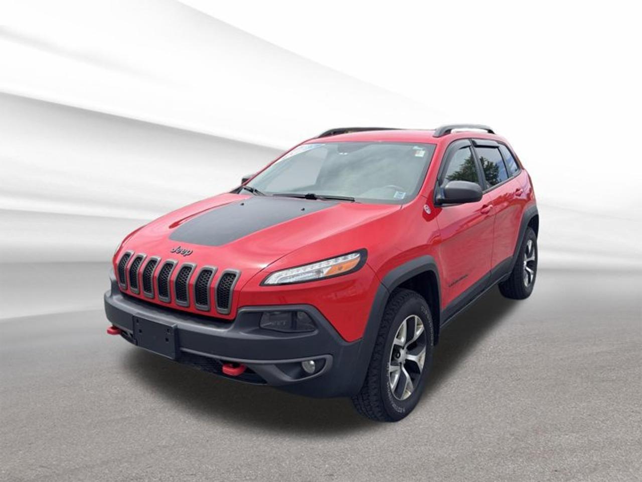 Take on Halifax roads with confidence in this 2017 Jeep Cherokee Trailhawk, offered by Steele Halifax Chrysler Dodge Jeep Ram FIAT. Finished in red with a black interior, this used SUV blends rugged Jeep capability with everyday comfort. Its 3.2 L V-6 gas engine, automatic transmission, and four-wheel drive layout make it well suited for changing Maritime weather.With 151,108 km on the odometer, this 2017 Jeep Cherokee Trailhawk shows the kind of solid utility drivers want from a capable SUV. Four doors make access easy for passengers and gear, while its bold Trailhawk identity brings a more adventure-ready attitude. Heated steering wheel comfort adds welcome warmth on cold Halifax mornings.FEATURES OF THE Cherokee TrailhawkTrailhawk design with off-road focused characterFour-wheel drive for added traction confidence3.2 L V-6 power for capabilityDual exhaust tip adds sporty detailADVANCED SAFETY FEATURESFour-wheel drive supports slippery road controlFour-door design helps family access easeStrong Jeep utility inspires daily confidenceBuilt for varied road and weatherPERFORMANCE AND EFFICIENCY3.2 L V-6 delivers smooth powerAutomatic transmission supports relaxed daily drivingGas engine suits long-distance travel needsFour-wheel drive boosts all-season capabilityCOMFORT AND CONVENIENCEHeated steering wheel for winter comfortBlack interior offers a clean lookFour doors improve entry and exitSUV layout supports daily versatilityTECHNOLOGY AND CONNECTIVITYDriver-focused cabin with practical control layoutClear instrumentation supports easy monitoringAutomatic transmission simplifies city drivingFunctional interior designed for everyday useCARGO SPACESUV body style supports flexible haulingRear area suits groceries or gearPractical space for daily errandsUseful layout for weekend travelAWARDS & RECOGNITIONSTop Safety Pick, Insurance Institute for Highway Safety, 2017Best Buy Compact SUV, The Car Guide, 2017WHAT OTHER OWNERS LIKEConfident four-wheel drive in poor weatherStrong V-6 performance for highway drivingHeated steering wheel in cold monthsUseful SUV versatility for daily lifeThis 2017 Jeep Cherokee Trailhawk stands out as a smart choice for drivers who want real Jeep utility, useful comfort, and proven V-6 performance in one practical package. The red exterior gives this SUV a bold presence, while the black interior keeps the cabin classic and easy to live with.For Halifax drivers who need year-round traction, solid power, and everyday usefulness, this 2017 Jeep Cherokee Trailhawk delivers a balanced driving experience. From winter commutes to weekend getaways, it offers the kind of capability and comfort that continues to make it a popular used SUV.This 2017 Jeep Cherokee Trailhawks VIN is: 1C4PJMBS3HW648507 .We invite you to book a viewing and test drive at your earliest convenience