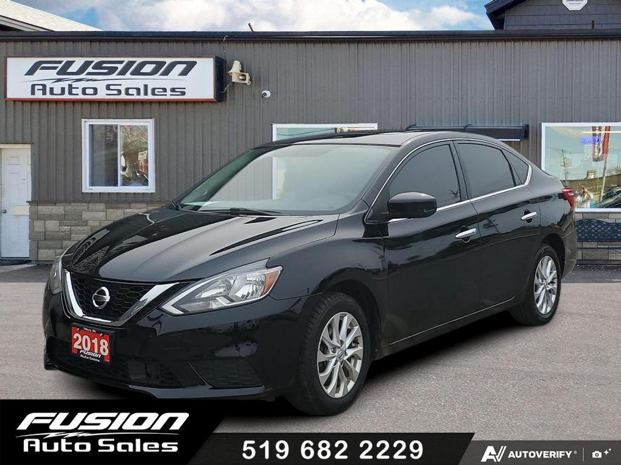 <p>Discover the perfect blend of style, comfort, and practicality with this sleek, pre-owned 2018 Nissan Sentra SV, now available at Fusion Auto Sales. Dressed in a timeless black exterior and complemented by a sophisticated black interior, this sedan is designed to impress on every drive. Its efficient 1.8L V4 engine, paired with a smooth automatic transmission and front-wheel drive, offers a responsive and economical performance, making it an ideal companion for your daily commute or weekend adventures. With four doors and a spacious sedan body style, it provides easy access and ample room for passengers and cargo, ensuring every journey is a pleasure.</p><p>This Sentra SV is more than just a car; its a smart choice for discerning drivers looking for reliability and value. With 139,271 kilometers on the odometer, this vehicle has been well-maintained and is ready to serve its next owner with confidence. Experience the peace of mind that comes with owning a dependable Nissan, known for its quality engineering and long-lasting performance. Visit Fusion Auto Sales today to explore this fantastic opportunity to own a stylish and feature-rich sedan that wont break the bank.</p><p>Here are 5 of the most appealing features of this 2018 Nissan Sentra SV:</p><ul><li><strong>Effortless Automatic Transmission:</strong> Glide through your drive with the smooth and convenient automatic transmission, making city driving and highway cruising a breeze.</li><li><strong>Stylish Black-on-Black Design:</strong> Turn heads with the classic and elegant combination of a deep black exterior and a refined black interior, exuding sophistication at every turn.</li><li><strong>Fuel-Efficient 1.8L V4 Engine:</strong> Enjoy impressive fuel economy without sacrificing power, making every kilometer count and saving you money at the pump.</li><li><strong>Practical 4-Door Sedan Body Style:</strong> Experience the perfect balance of accessibility and comfort with four doors and a spacious sedan design, ideal for families or carrying passengers.</li><li><strong>Dependable Front-Wheel Drive:</strong> Benefit from confident handling and stability, especially in varying Canadian weather conditions, thanks to the reliable front-wheel-drive system.</li></ul><p><strong><em>Powered by AutoIntelligence&trade;</em></strong></p><p>Vehicle information has been generated using artificial intelligence and is provided for informational purposes only. While efforts are made to ensure accuracy, please confirm all details directly with the dealer.</p><p>The Fusion Philosophy<br><br>At Fusion Auto Sales, we put more effort into buying our vehicles than we do trying to sell them. By constantly monitoring what other car lots are doing, we strive to be the lowest priced dealer in our market. We won&rsquo;t purchase a vehicle to &ldquo;fill a hole&rdquo;. We know that the vehicles on our lot are great value for the money and smart shoppers realize that also. Adhering to this philosophy makes it easy for our customers. If they find a vehicle on our lot that fulfills their needs and wants, they know that they&rsquo;re getting great value. <br><br>If we don&rsquo;t have what you&rsquo;re looking for, we can find it! Over 150 customers have saved thousands of dollars buy joining our&rdquo; locate club&rdquo;. People that know what they want and what they want to pay (within reason of course), get the vehicle of their dreams and enjoy huge savings. Contact us for details.<br><br><br><br>Fusion Auto Sales is in Tilbury, Ont. located between Windsor and London right off the 401. We are among 7 dealerships within a &frac12; kilometer distance which is great for out of town shoppers. We began satisfying customers in 2009 and have been doing so ever since. In 2012 Fusion was recognized as 1 of the 50 fastest growing companies in Canada. And then, in 2018, we were named one of the top 5 independent automobile dealerships in the country. <br><br>We specialize in late model vehicles at below than average pricing, everything is fully certified and every unit is Car Proof verified and is fully disclosed with every unit. We offer every type of financing from perfect credit at great rates to credit challenges with competitive rates. We also specialize in locating vehicles for customers, we cant have everything on the lot so if you do not see it and are having a hard time finding what you are looking for, let us know and we can find it for you. Fusion Auto Sales spans its customer base from Windsor all the way to Timmins, On and every where in between. Our philosophy is You are going to like the way we deal and everyone does, straight honest answers with no monkey business and no back and forth between sales and managers.</p>