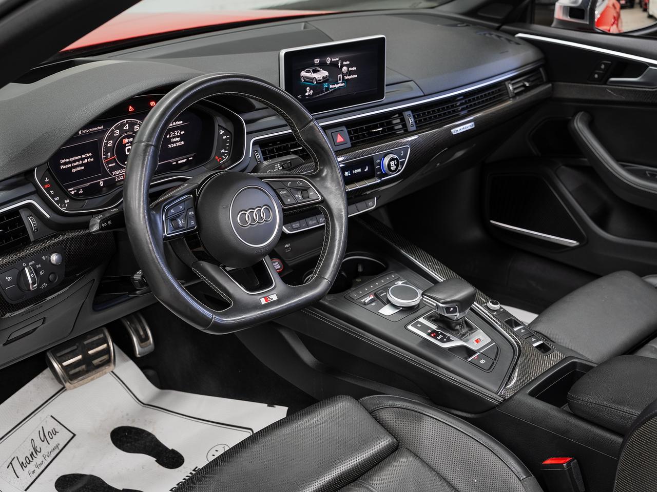 2019 Audi S5 TECHNIK CABRIOLET AWD | Nav | 360 Cam | CarPlay