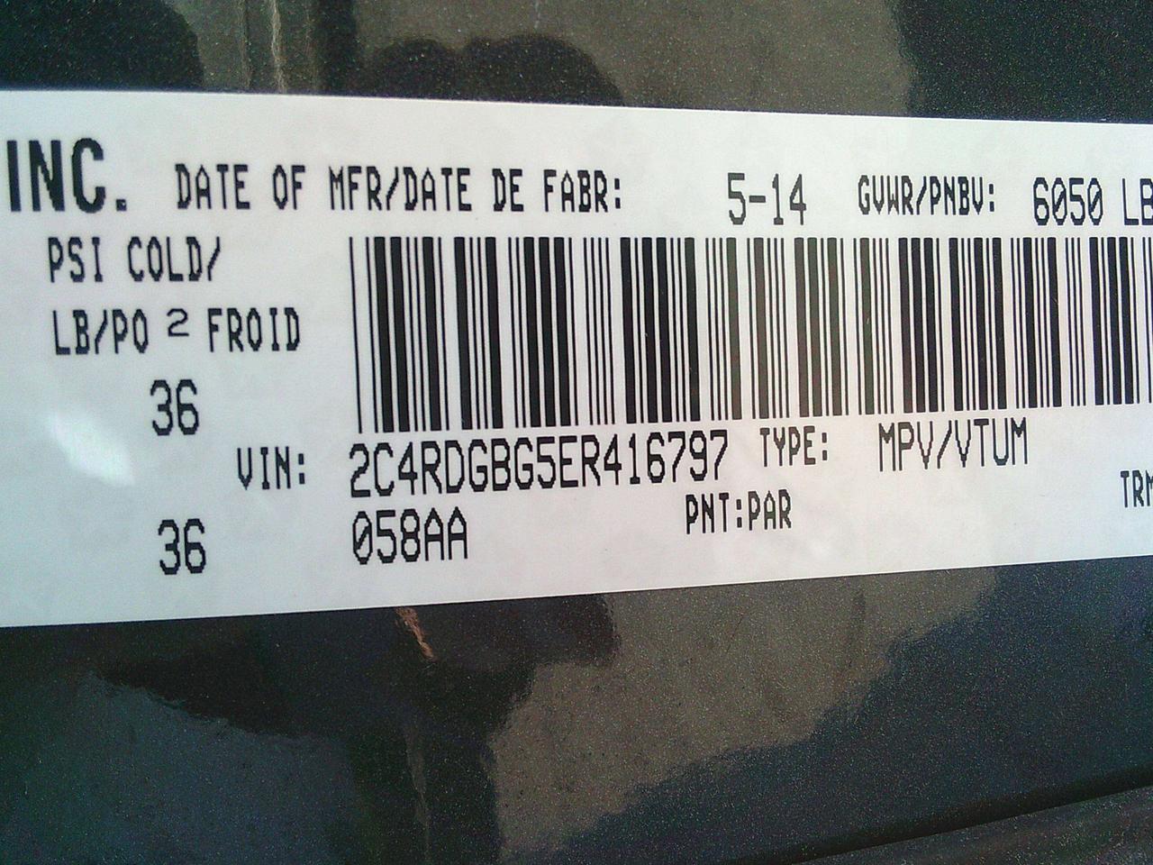2014 Dodge Grand Caravan 4dr Wgn SXT Photo