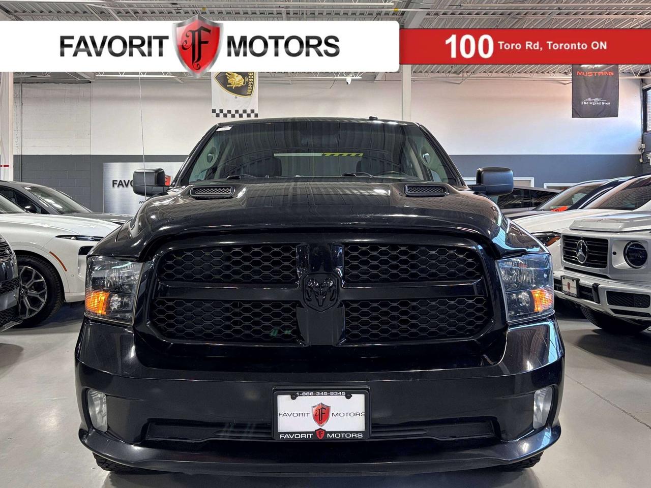 **SUMMER SPECIAL!**FEATURING : V8 HEMI POWERED, 4X4, CREW CAB, EXPRESS, TONNEAU COVER, BEDLINER, 6 PASSENGER, TOWMODE, FINISHED IN BLACK ON MATCHING BLACK INTERIOR, HEATED SEATS, HEATED STEERING WHEEL, HEATED MIRRORS, BACKUP CAMERA, AM, FM, SATELLITE, USB, AUX, BLUETOOTH, ALLOYS, STEERING WHEEL CONTROLS, PREMIUM SOUND SYSTEM, POWER OPTIONS, AND MUCH MORE!!!


**As per OMVIC regulations, this vehicle is not drivable, not certified and not e-tested. Certification is available for $899.** All our vehicles are in excellent condition and have been fully inspected by an in-house licensed mechanic.


The advertised price is a finance only price, if you wish to purchase the vehicle for cash additional $2,000 surcharge will apply. Applicable prices and special offers are subject to change with or without notice and shall be at the full discretion of Favorit Motors.