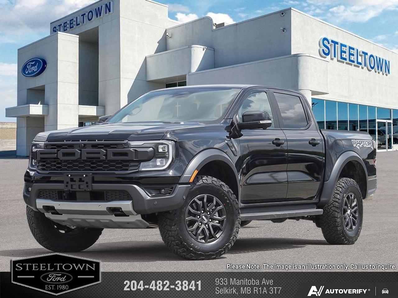 <b>EcoBoost V6,  FOX Shocks,  B&O Audio,  Heated Seats,  Heated Steering Wheel!</b><br> <br> We value your TIME, we wont waste it or your gas is on us!   We offer extended test drives and if you cant make it out to us we will come straight to you!<br> <br>The 2026 Ford Ranger delivers adaptable configurations and dependable performance for drivers who demand flexibility and strength.<br> <br>The 2026 Ford Ranger combines rugged utility, modern design and smart features in a midsize pickup built to serve a wide range of needs. Inside, the cabin offers premium materials, intuitive tech and comfortable seating designed to support driver and passengers alike. With its versatile footprint, confident styling and Fords reputation for capability, the Ranger stands out as a smart choice for both daily tasks and weekend escapes.<br> <br>This Shadow Black Crew Cab 4X4 pickup has an Automatic transmission and is powered by a 415HP 3.0L V6 Cylinder Engine. <br> <br> Our Rangers trim level is Raptor. On the outside, bold fender flares, grey accents and all-terrain tires present a commanding stance and off-road capability, creating a perfect balance of toughness and sophistication. This truck blends rugged performance with refined luxury, offering a premium cabin wrapped in leather-trimmed heated seats, a heated steering wheel, and dual-zone automatic climate control for year-round comfort. Its 12-inch SYNC 4A touchscreen with connected navigation, wireless smartphone integration, and a powerful B&O sound system keeps you connected and entertained on every adventure. The interior also includes smart storage, memory seat settings, and remote engine start for added convenience. Advanced driver-assist features like Adaptive Cruise Control, BLIS with Trailer Tow Coverage, and a 360-degree camera system enhance safety and awareness in all driving conditions. This vehicle has been upgraded with the following features: EcoBoost V6, FOX Shocks, B&O Audio, Heated Seats, Heated Steering Wheel, Adaptive Cruise Control, Remote Start.<br><br> View the original window sticker for this vehicle with this url <b><a href=http://www.windowsticker.forddirect.com/windowsticker.pdf?vin=1FTER4LR3TLE35661 target=_blank>http://www.windowsticker.forddirect.com/windowsticker.pdf?vin=1FTER4LR3TLE35661</a></b>.<br> <br>To apply right now for financing use this link: <a href=http://www.steeltownford.com/?https://CreditOnline.dealertrack.ca/Web/Default.aspx?Token=bf62ebad-31a4-49e3-93be-9b163c26b54c&La target=_blank>http://www.steeltownford.com/?https://CreditOnline.dealertrack.ca/Web/Default.aspx?Token=bf62ebad-31a4-49e3-93be-9b163c26b54c&La</a><br> <br/>5.49% financing for 84 months. Incentives expire 2026-08-31. See dealer for details. <br><br>Family owned and operated in Selkirk for 35 Years.  <br>Steeltown Ford is located just 20 minutes North of the Perimeter Hwy, with an onsite banking center that offers free consultations. <br>Ask about our special dealer rates available through all major banks and credit unions.<br>Dealer retains all rebates, plus taxes, govt fees and Steeltown Protect Plus.<br>Steeltown Ford Protect Plus includes:<br>- Life Time Tire Warranty <br>Dealer Permit # 1039<br><br><br> Come by and check out our fleet of 100+ used cars and trucks and 240+ new cars and trucks for sale in Selkirk.  o~o