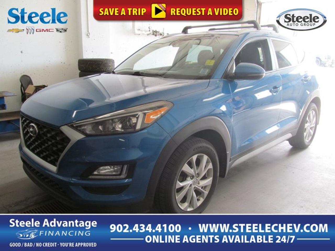 Finished in blue with a black interior, this 2020 Hyundai Tucson Preferred is a smart compact SUV for daily life in Dartmouth. It offers the comfort, easy driving manners, and practical size many buyers want. With four doors, automatic transmission, and front-wheel drive, it is well suited to commuting, errands, and family use.This used 2020 Hyundai Tucson Preferred pairs a 2.0-litre regular unleaded four-cylinder engine with a smooth automatic transmission for simple, confident driving. Its front-wheel-drive layout helps keep handling predictable in changing road conditions. With 160,348 km, this Tucson Preferred shows the versatility and durability that have made this model a popular choice with Canadian drivers.FEATURES OF THE Tucson Preferred2.0-litre four-cylinder gas engineAutomatic transmission for easy daily drivingFront-wheel drive for efficient operationFour-door SUV with practical accessADVANCED SAFETY FEATURESElectronic stability control for added confidenceTraction control helps manage slippery roadsAnti-lock braking system supports controlled stopsAdvanced airbag system for occupant supportPERFORMANCE AND EFFICIENCY2.0-litre engine delivers balanced everyday powerAutomatic transmission provides smooth gear changesFront-wheel drive supports efficient daily travelCompact SUV size aids urban manoeuvrabilityCOMFORT AND CONVENIENCEFour doors allow easy passenger entryBlack interior offers a clean lookComfortable cabin layout for daily usePractical SUV design suits busy familiesTECHNOLOGY AND CONNECTIVITYClear driver controls support easy operationSimple instrument layout aids quick readingAutomatic transmission reduces driver workload dailyUser-friendly cabin design feels intuitiveCARGO SPACERear cargo area supports everyday errandsSUV body style adds useful versatilityFlexible space suits travel and shoppingWide rear opening eases loading itemsAWARDS & RECOGNITIONSTop Safety Pick, Insurance Institute for Highway Safety, 2020WHAT OTHER OWNERS LIKEEasy-to-drive size for city parkingComfortable ride for daily commutingUseful cargo room for active lifestylesStraightforward controls and practical layoutThe 2020 Hyundai Tucson Preferred stands out with a balanced approach to utility, efficiency, and day-to-day comfort. Its compact footprint makes it easier to park than many larger SUVs, yet it still delivers the elevated seating position and cargo flexibility buyers expect from this segment. The blue exterior gives it a fresh, modern look, while the black interior keeps the cabin classic and easy to maintain.For drivers shopping at Steele Chevrolet Buick GMC in Dartmouth, this Tucson Preferred is an appealing option if you want a dependable used SUV with practical features and a strong reputation. The 2.0-litre engine is designed for regular fuel, which helps keep ownership simple, and the automatic transmission makes stop-and-go traffic less stressful. Front-wheel drive also contributes to efficient operation for many everyday driving needs.Inside, the cabin is arranged with usability in mind. The controls are placed for quick access, and the overall design supports a relaxed driving experience. Whether you are heading across town, loading up groceries, or planning a weekend drive, this 2020 Hyundai Tucson Preferred brings the versatility many households need without feeling oversized or complicated.If you want a used SUV that blends sensible performance, everyday comfort, and practical cargo room, this 2020 Hyundai Tucson Preferred deserves a close look. Its proven compact SUV formula continues to appeal to drivers who value convenience, efficiency, and confidence behind the wheel.This 2020 Hyundai Tucson Preferreds VIN is: KM8J33A41LU218195 .