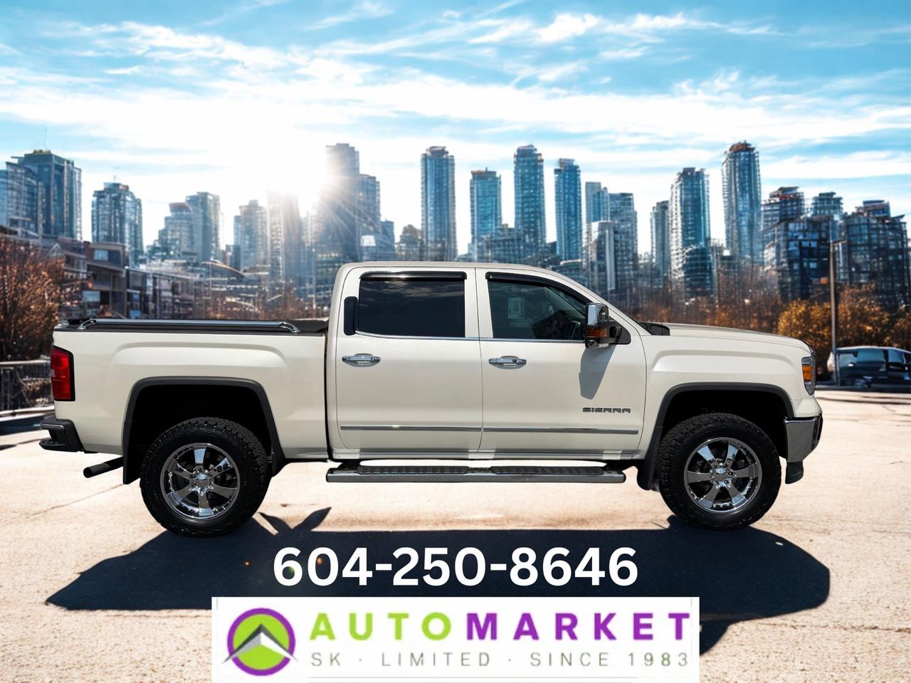 Used 2015 GMC Sierra 1500 SLT CREW SB 4X4 LOADED! MAKE ROOM FOR SKYTRAIN SALE! for sale in Langley, BC