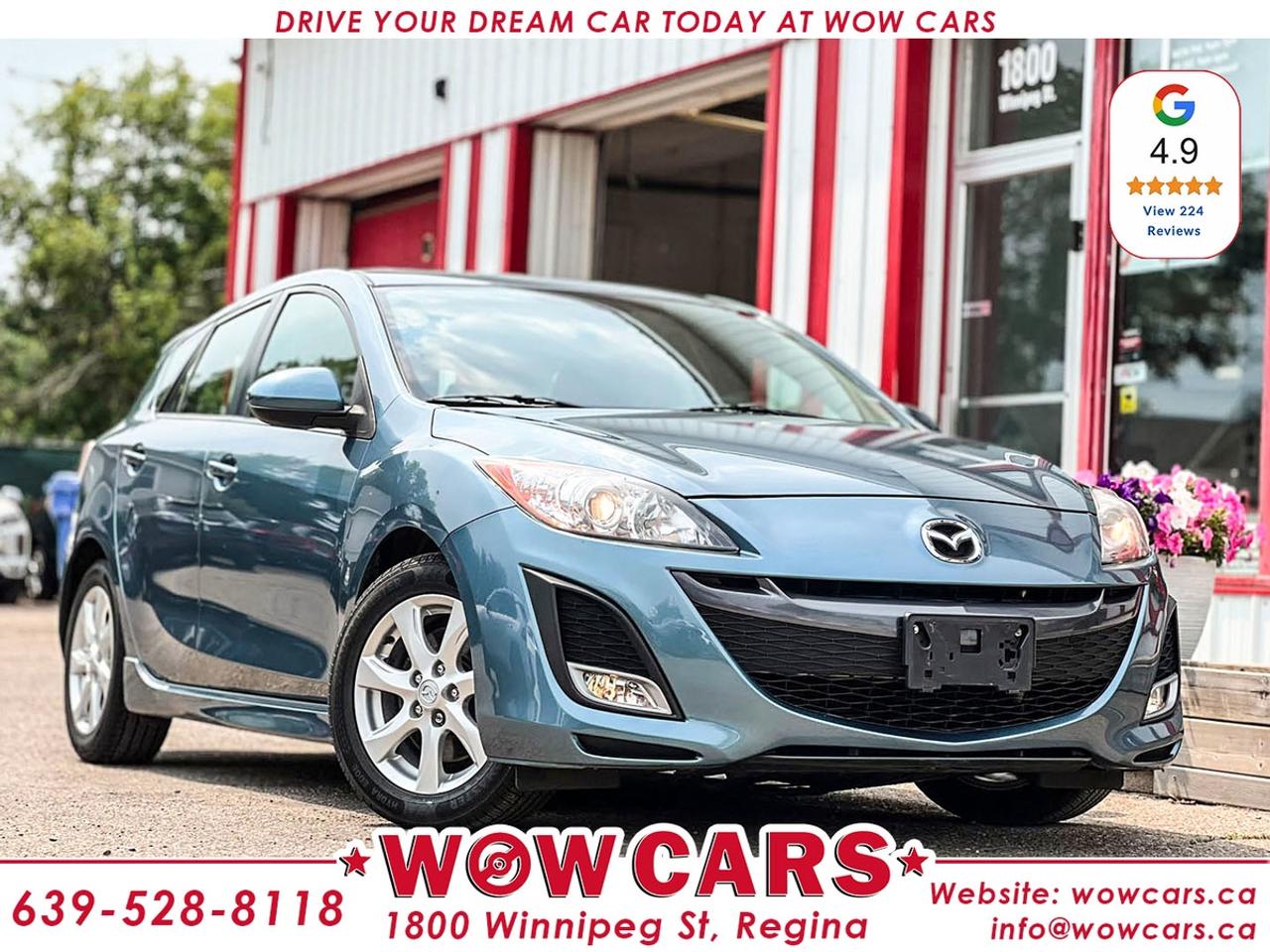 2011 Mazda Mazda 3 Touring Odometer: 145,194 Km <br/> Price: $12,990+ Taxes <br/> <br/> <br/> WOW Factors:--Certified and mechanical inspection <br/> -No Accidents <br/> -Dealer Serviced <br/> <br/> <br/> Highlight features:--Heated Seats <br/> -Alloy Wheels <br/> -Power Window <br/> -Power Locks <br/> -Bluetooth Connectivity <br/> -Sunroof <br/> -Fog Lamps <br/> -Sport Mode <br/> -Cruise Control and much more! <br/> <br/> <br/> Driven by Trust, Powered by Family  Your Destination for Quality Pre-Owned Vehicles <br/> At our family-owned dealership, customer satisfaction isnt just a goal  its our promise. We specialize in pre-owned Cars, SUVs, Vans, and Trucks, offering standout value with the WOW factors that set us apart. From exceptional Google reviews to unmatched after-sales service, we go above and beyond to make your experience seamless, transparent, and friendly. <br/> <br/> <br/> Visit WOW CARS Today at 1800 Winnipeg Street Regina, SK S4P1G2, or give us a call at (639) 528-8II8. <br/>