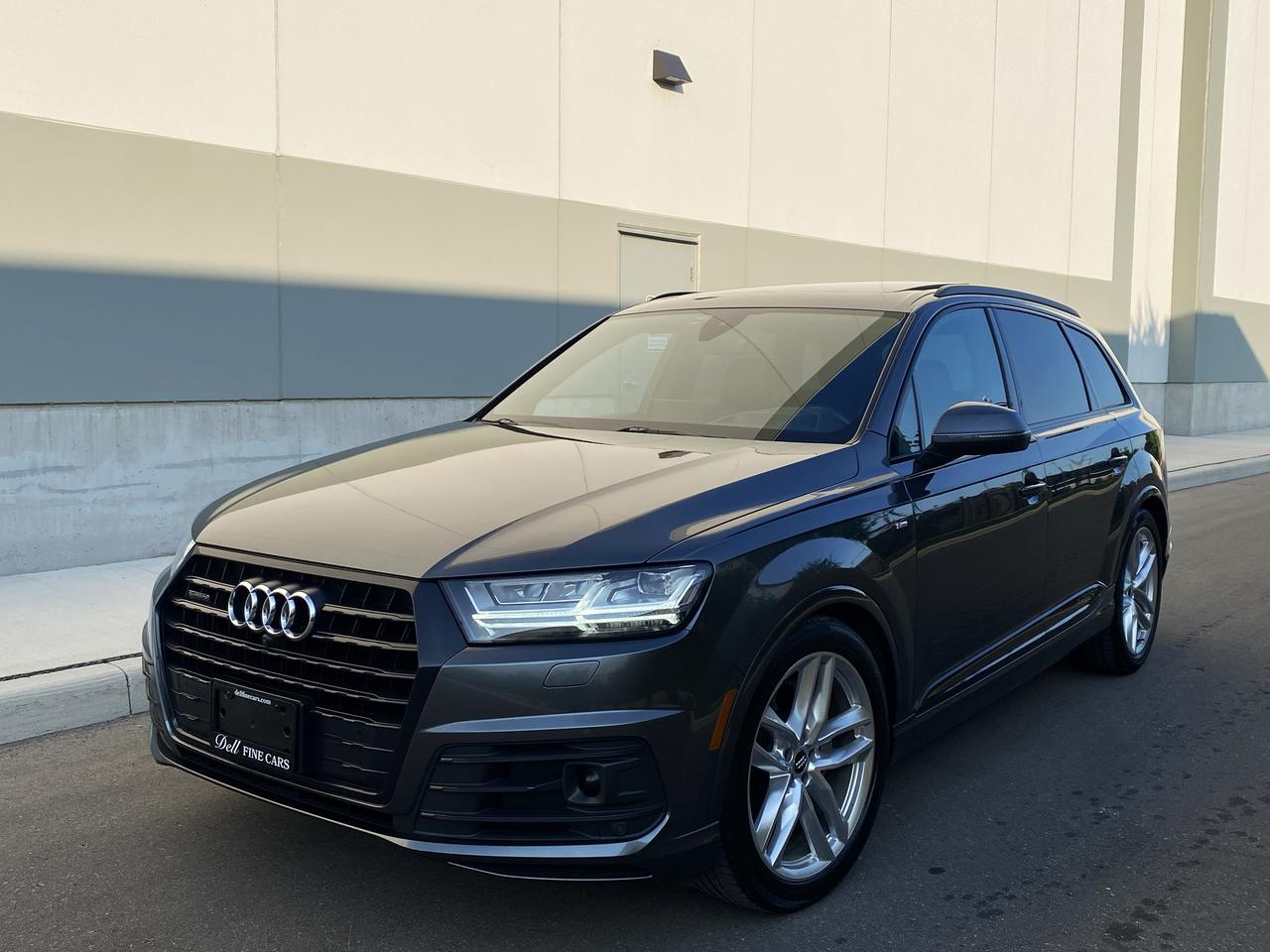 <p>2018 AUDI Q7 3.0T QUATTRO TECHNIK - S-LINE SPORT PKG - BLACK OPTICS PKG - 21 AUDI SPORT WHEELS &nbsp;- 360 CAMERA - HEAD UP DISPLAY - ADAPTIVE CRUISE CONTROL - NAVIGATION SYSTEM - PANORAMIC SUNROOF - VIRTUAL COCKPIT - DRIVER ASSISTANCE PACKAGE - AUDI SIDE ASSIST - AUDI ACTIVE LANE ASSIST - &nbsp;AUDI PRE SENSE - TRAFFIC JAM ASSIST - EFFICIENCY ASSIST - DISTANCE WARNING - PARKING ASSIST - MULTI COLOUR AMBIENT LIGHTING PACKAGE - APPLE CARPALY - ANDROID AUTO - INTELLIGENT KEYLESS ENTRY WITH PUSH BUTTON START - BI-XENON HEADLIGHTS - AUDI DRIVE SELECT DYNMAIC/INDIVIDUAL/LIFT/OFFROAD/ALL ROAD/COMFORT/AUTO MODE SETTINGS - HEATED AND VENTILATED SEATS - REAR HEATED SEATS - HEATED STEERING WHEEL - REAR CLIMATE CONTROLS - RAIN SENSE WIPERS - LED LIGHTS - POWER TAILGATE - POWER FOLDING MIRRORS - AUDI MEDIA INTERFACE - BLUETOOTH - BLUETOOTH AUDIO -SATELLITE RADIO - 7 PASSENGER SEATING - KEYLESS ENTRY - PRIVACY GLASS - AND SO MUCH MORE.</p><p>GORGEOUS VEHICLE IN EXCELLENT CONDITION! CLEAN CARFAX - ACCIDENT FREE - LOCAL ONTARIO VEHICLE - 2-KEYS WITH BOOKS - WARRANTY - FINANCING AND LEASING AVAILABLE - $26,500 - HST AND LICENSING EXTRA - AN ADDITIONAL COST OF $899 WILL BE APPLIED TO ALL CERTIFIED VEHICLES - TO SCHEDULE AN APPOINTMENT TO VIEW THIS VEHICLE, OR FOR MORE INFO PLEASE CONTACT - 416-252-1919 - vic@dellfinecars.com - https://dellfinecars.com/</p>