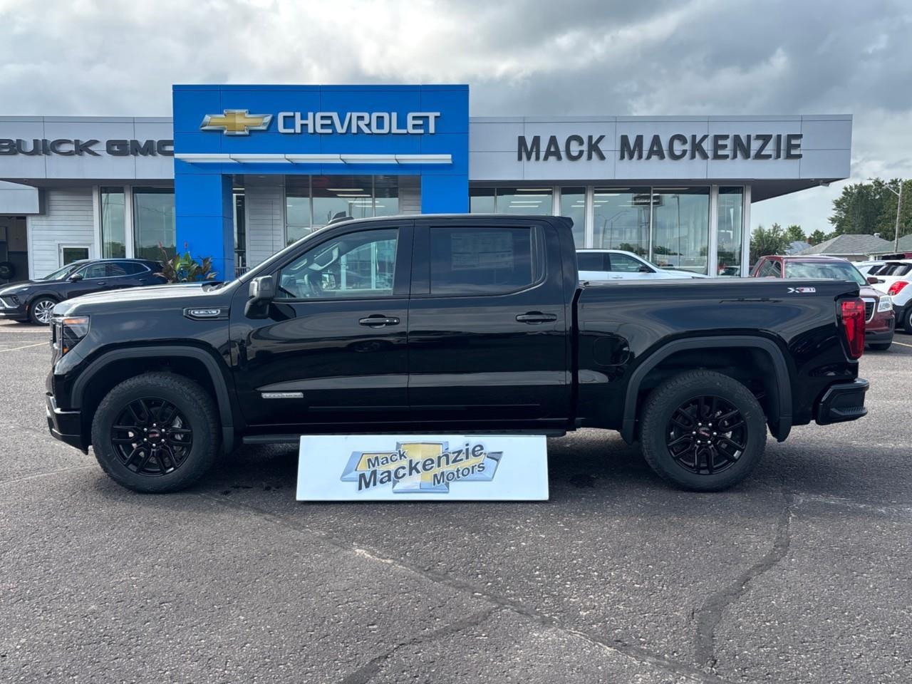 2026 GMC Sierra 1500 Elevation New 5 Passenger V8 Crew Cab 4X4 Truck with Leather Package, Heated Front Seats, Heated Steering Wheel, Power Sunroof, Hard Folding Tonneau Cover and a 13.4 Diagonal Touchscreen Radio with Google Built Photo