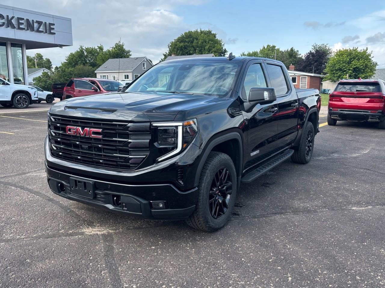 2026 GMC Sierra 1500 Elevation New 5 Passenger V8 Crew Cab 4X4 Truck with Leather Package, Heated Front Seats, Heated Steering Wheel, Power Sunroof, Hard Folding Tonneau Cover and a 13.4 Diagonal Touchscreen Radio with Google Built Photo