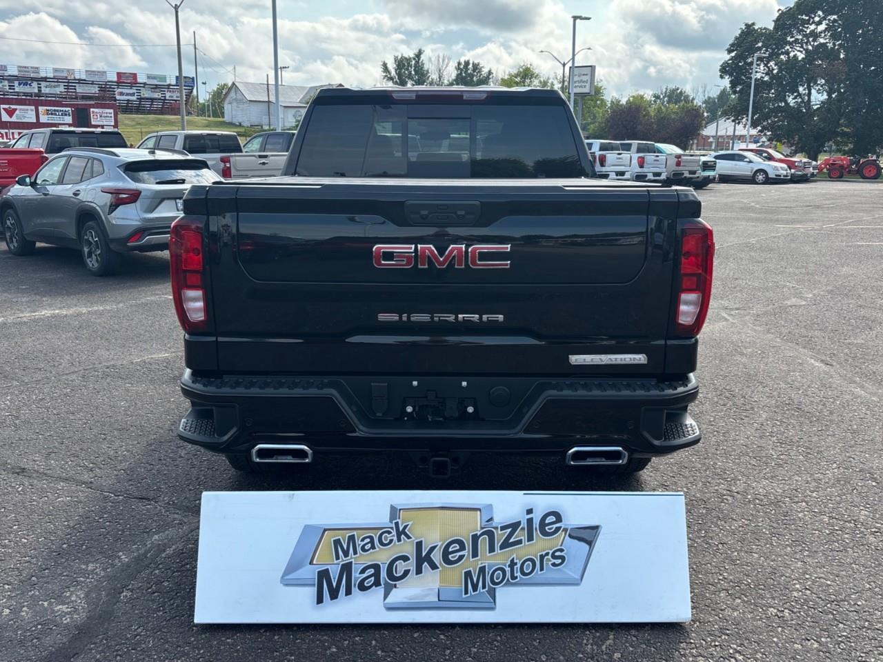2026 GMC Sierra 1500 Elevation New 5 Passenger V8 Crew Cab 4X4 Truck with Leather Package, Heated Front Seats, Heated Steering Wheel, Power Sunroof, Hard Folding Tonneau Cover and a 13.4 Diagonal Touchscreen Radio with Google Built Photo