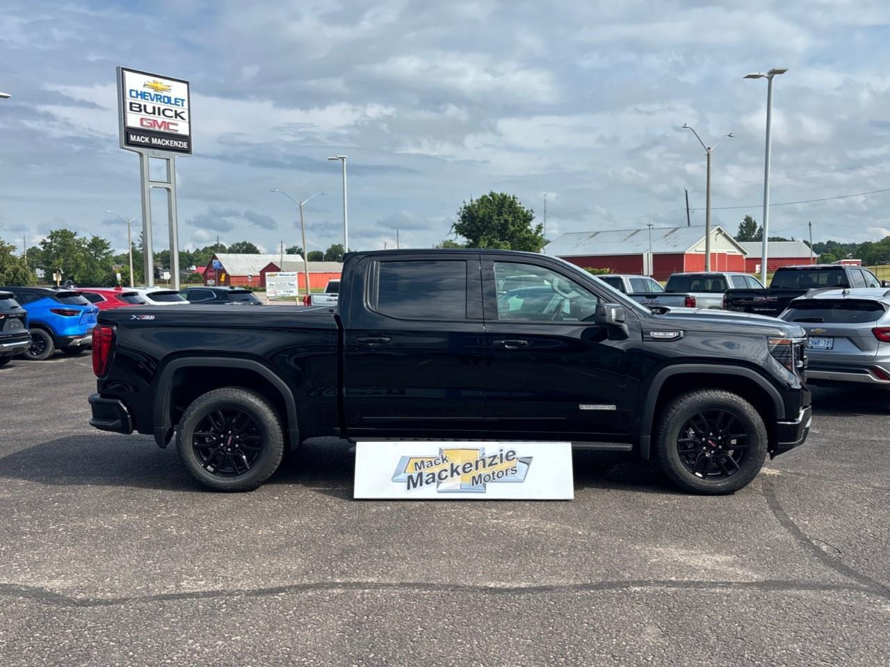 2026 GMC Sierra 1500 Elevation New 5 Passenger V8 Crew Cab 4X4 Truck with Leather Package, Heated Front Seats, Heated Steering Wheel, Power Sunroof, Hard Folding Tonneau Cover and a 13.4 Diagonal Touchscreen Radio with Google Built Photo
