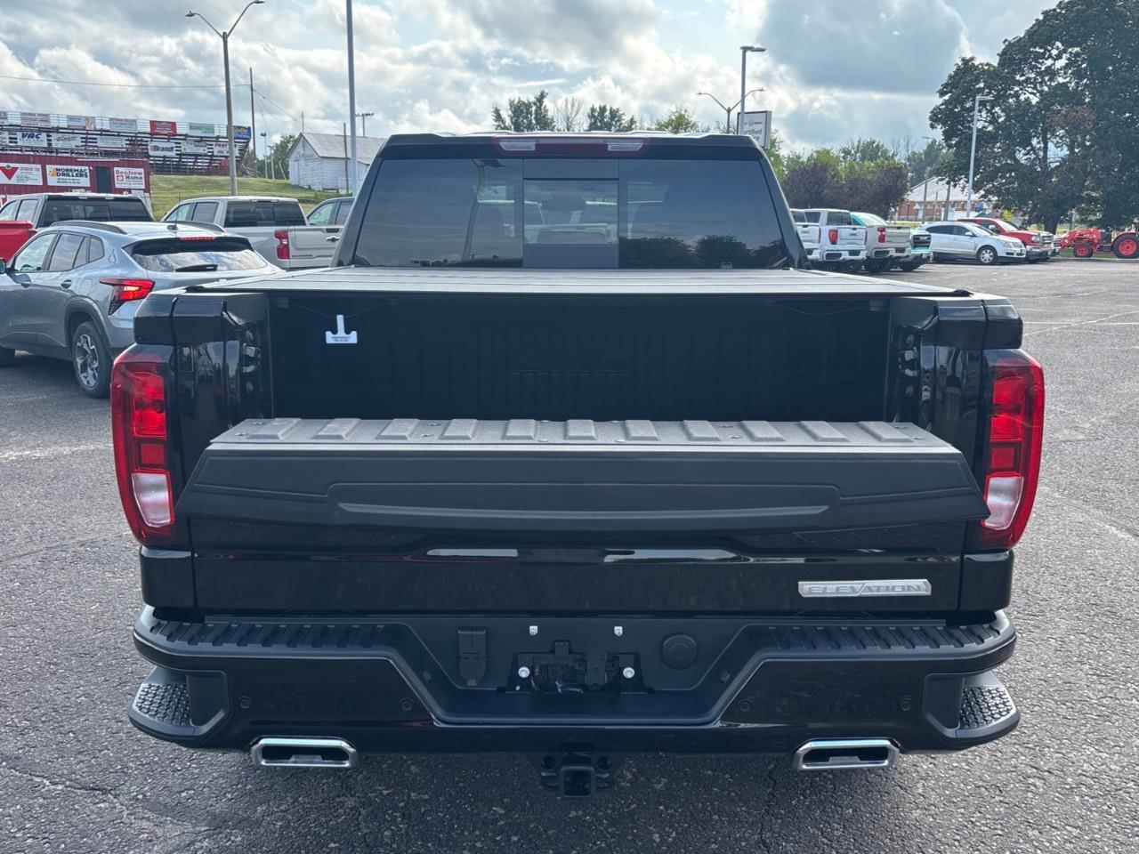 2026 GMC Sierra 1500 Elevation New 5 Passenger V8 Crew Cab 4X4 Truck with Leather Package, Heated Front Seats, Heated Steering Wheel, Power Sunroof, Hard Folding Tonneau Cover and a 13.4 Diagonal Touchscreen Radio with Google Built Photo
