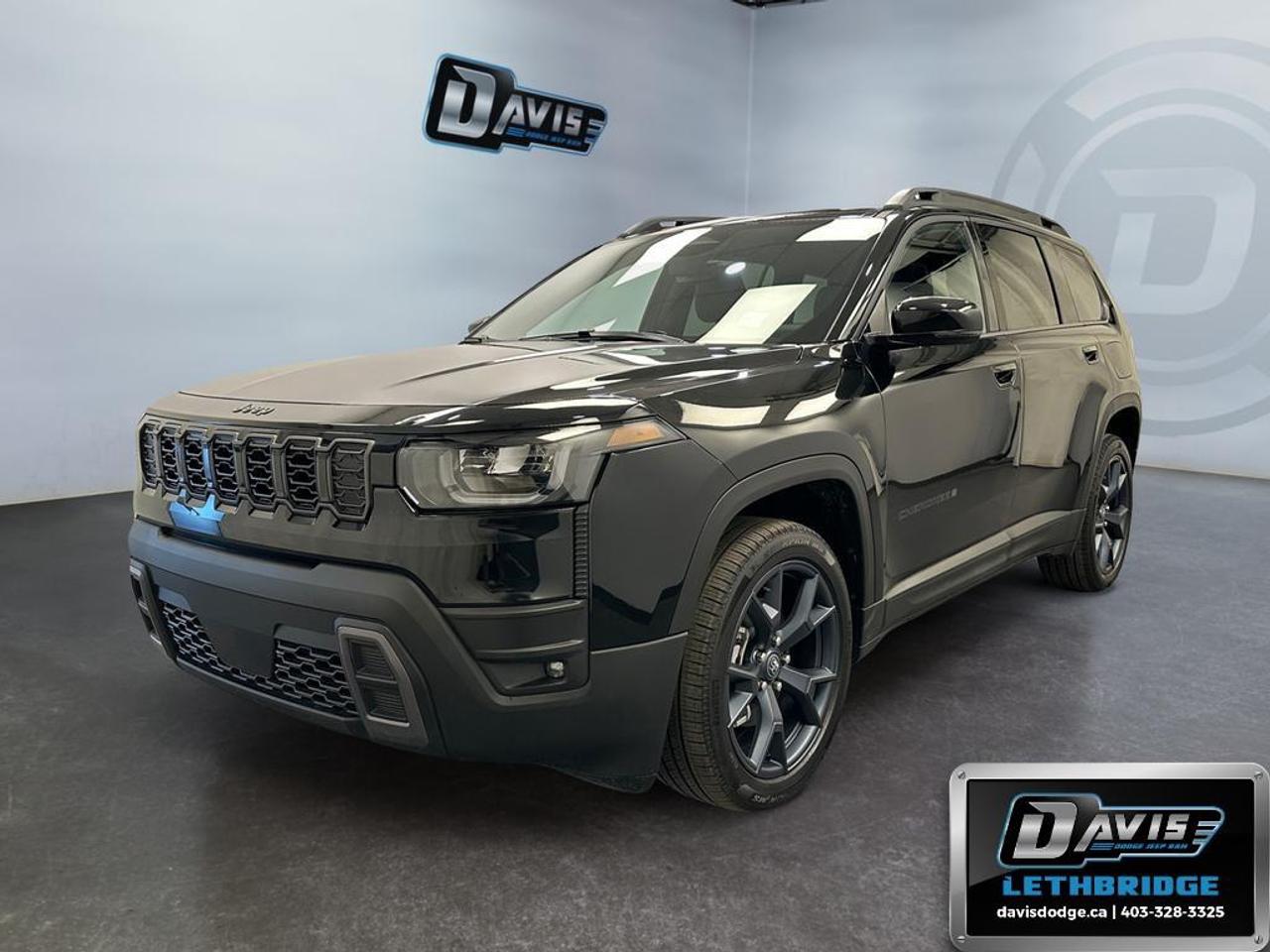 <p>Introducing the 2026 Jeep Cherokee 85th Anniversary 4x4 in stunning Black, a perfect combination of style and capability. With its advanced 4×4 drivetrain and agile handling, this SUV is ready for any adventure.</p><p><strong>Exterior Features:</strong></p><ul><li>Distinctive 85th Door Decals</li><li>Power Multi-Function Fold-Away Mirrors with Turn Signals and Courtesy Lamps</li><li>Hands-Free Power Liftgate for effortless access</li><li>Diamond Black Crystal Pearl color enhancing its bold presence</li><li>Dual-Pane Panoramic Sunroof providing open views</li><li>Alloy wheels for a refined look</li></ul><p><strong>Interior Features:</strong></p><ul><li>Elegant Black Interior with Mayan Gold Accent Stitching</li><li>Power-adjustable 6-Way Front Passenger Seat with Lumbar Adjust</li><li>Heated Front Seats and Heated Steering Wheel for ultimate comfort</li><li>85th Berber Front & Rear Floor Mats adding a unique touch</li><li>Auto-Dimming Rearview Mirror for enhanced visibility</li></ul><p><strong>Technology & Safety Features:</strong></p><ul><li>Advanced 1.6L I4 EP Turbo Hybrid Engine paired with Electronic Variable Transmission</li><li>9 Amplified Speakers with Subwoofer for premium audio quality</li><li>HD Radio and Satellite Radio for diverse entertainment options</li><li>Navigation System with GPS Antenna Input and Traffic Sign Information</li><li>Hands-Free Phone Communication and Smartphone As A Key for seamless connectivity</li><li>Wireless Charging Pad and Wi-Fi Hotspot for modern convenience</li><li>Comprehensive Safety Features: Lane Assist, Parking Sensors, Security Alarm, and Adaptive Cruise Control</li><li>Connected amenities, including Alexa Built-In and Smart Device Integration</li></ul><p>This refined and feature-packed SUV promises to meet the needs of adventurous families and tech-savvy drivers alike. Reach out to Davis Dodge Lethbridge for more information and to arrange your test drive.</p>