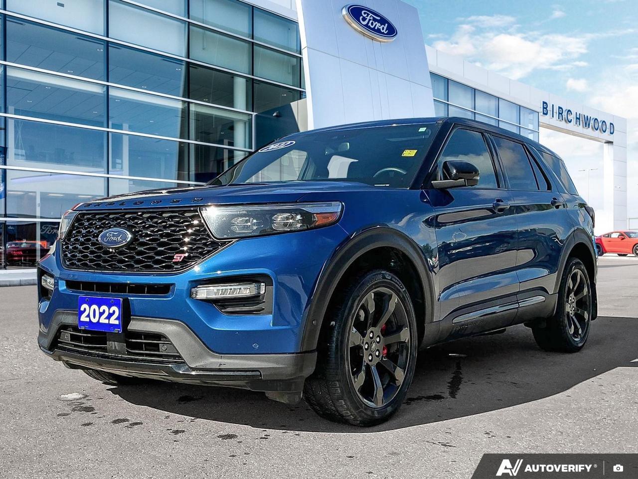 The 2022 Ford Explorer ST isnt just a family hauler  its a performance-tuned SUV built for those who want capability, comfort, and tech all in one package. With a 3.0L twin-turbo V6, 4WD, Nappa leather seating, Bang & Olufsen audio, and a long list of driver-assist features, this one-owner, accident-free Explorer ST punches well above its class.

- 3.0L 6-cylinder engine paired with a 10-speed SelectShift automatic transmission with paddle shifters
- Part-time 4WD for confident handling in all Manitoba weather conditions
- Nappa leather and climate-controlled front bucket seats with 8-way power adjustment and driver memory settings
- Bang & Olufsen 12-speaker premium sound system with subwoofer, SiriusXM, and HD Radio
- SYNC 3 with 8 touchscreen, Apple CarPlay, Android Auto, and FordPass 4G mobile hotspot
- Ford Co-Pilot360 safety suite including BLIS blind spot monitoring, collision mitigation front and rear, evasion assist, and driver monitoring alert
- Aerial view camera system plus active park assist for easy maneuvering
- One owner, no accidents, with 135,000 km on a proven powertrain

Ready to experience the Explorer ST for yourself? Visit Birchwood Ford in person or head to www.birchwoodford.ca to reserve this vehicle, start your purchase online, or book a test drive. Our team is here to answer any questions and make the process straightforward from start to finish.
Birchwood Ford on Regent is the Home of Market Value Pricing.


Reconditioning our Pre-Owned Inventory is a source of pride for us! We complete an extremely thorough process both mechanically and cosmetically before it passes our standard. Our customers can shop with confidence knowing Birchwood Ford has won AutoTraders 2024 Best Priced Dealer Award. Transparency is what you deserve! 

When purchasing a pre-owned vehicle from us we will share all of the information on the vehicle. Including CARFAX, a copy of all the inspections we performed, a copy of the invoices showing you exactly what we did & spent on reconditioning the vehicle.



Call us at 204-661-9555or go to WWW.BIRCHWOODFORD.CA to browse our inventory! 

People who Try Birchwood Ford Buy from Birchwood Ford!   

       

Dealer permit #4454
Dealer permit #4454
