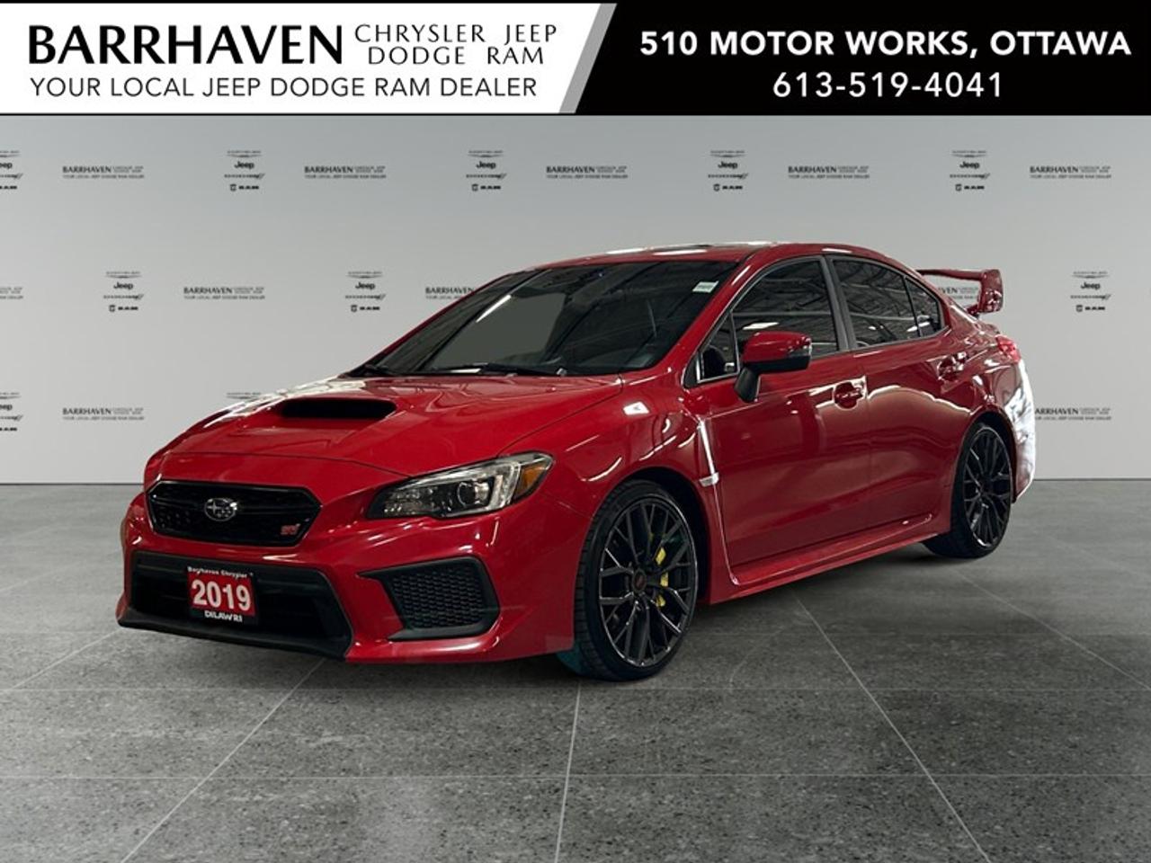 Used 2019 Subaru WRX STI Sport-tech w/Wing Spoiler | Ultra Low Km's for sale in Ottawa, ON