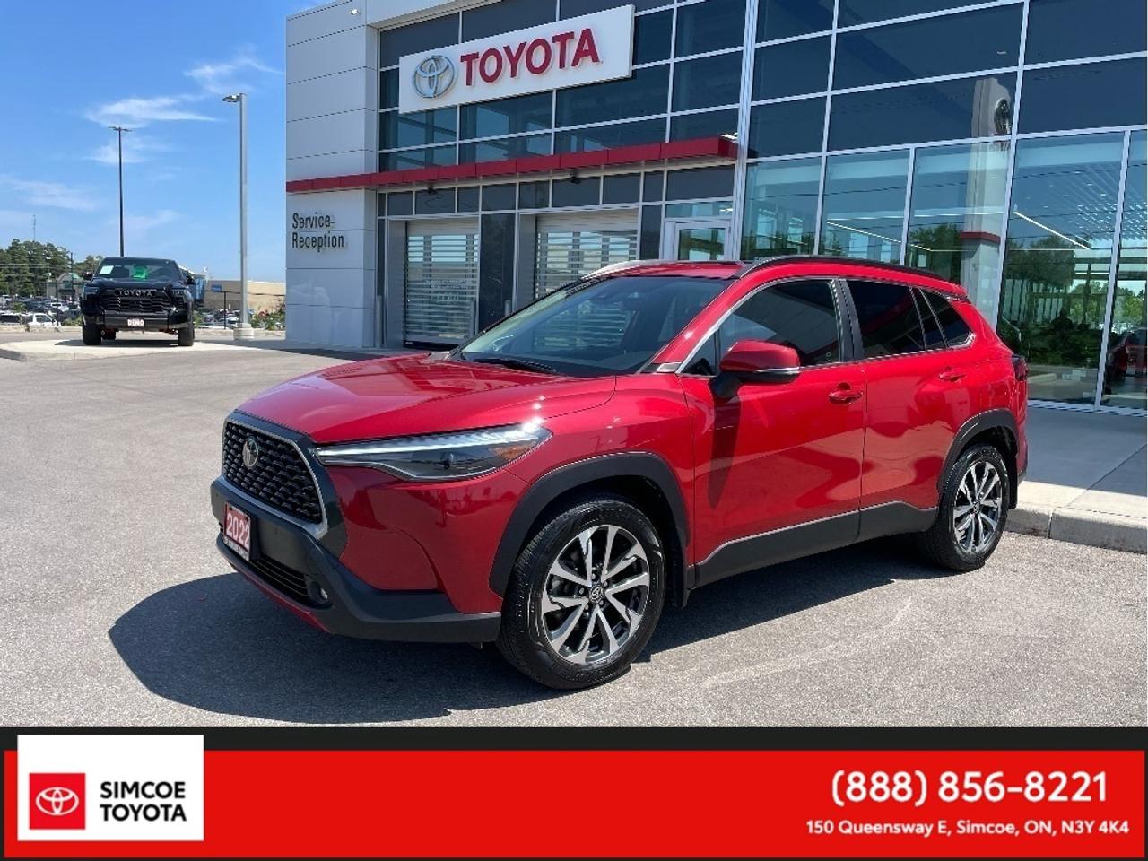 This 2022 Corolla Cross XLE AWD is a one owner, accident free and dealer maintained vehicle
Warranty & Financing Available
- Backup Camera with Back Guide Monitor (BGM)
- Intuitive Parking Assist with Auto Braking
- Power Rear Door
- 18" Alloy Wheels
- Fog Lamps
- Intermittent Rear Window Wiper
- SofTex Seats
- Dual-zone Automatic Climate Control
- 7" Multi-information Display (MID)
- Auto-Dimming Rear View Mirror
- 9-speaker JBL Audio System