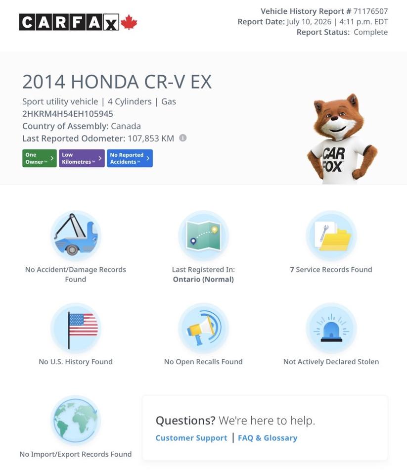 2014 Honda CR-V EX AWD Photo