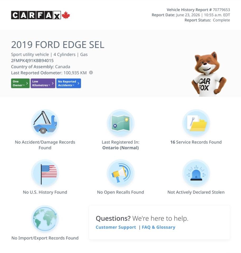 2019 Ford Edge SEL AWD Photo