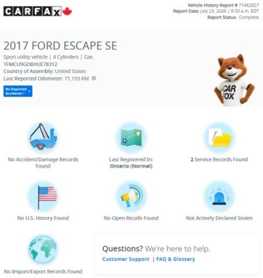 2017 Ford Escape SE AWD Photo