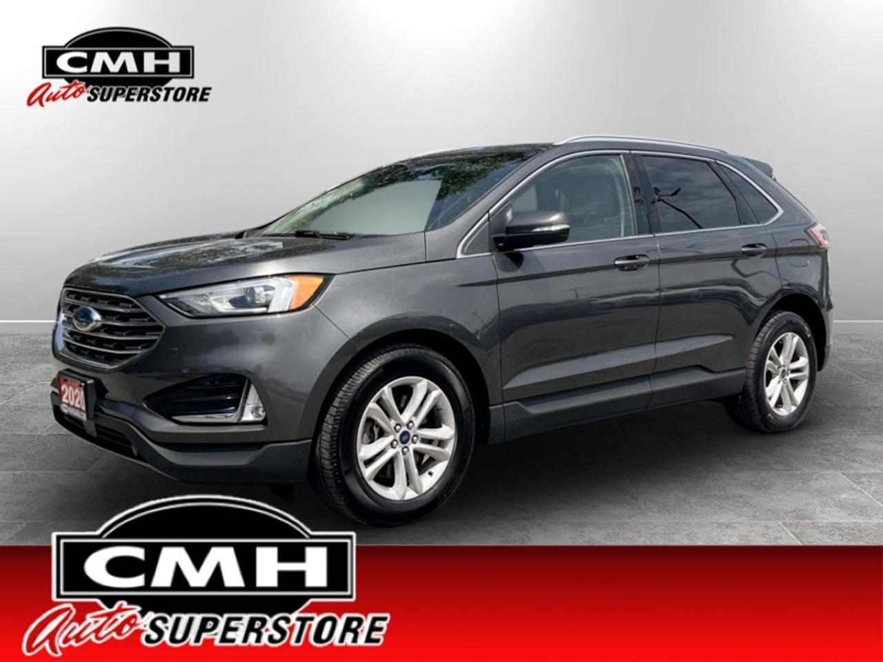 <b>Heated Seats, Power Liftgate, Apple CarPlay, Android Auto, Remote Start, Blind Spot Assist, Lane Keep Assist, SYNC, Lane Departure Warning, Automatic Emergency Braking, Remote Keyless Entry, Steering Wheel Audio Control, 4G LTE, Proximity Key</b><br> <br> <br>CMH certifies that all vehicles meet DOUBLE the Ministry standards for Brakes and Tires. The advertised price is the promotional financing price. For all other methods of payment, the selling price is $500 higher.<br><br> <br>This 2020 Ford Edge is for sale today.<br> <br>With impressive attention to detail, the Ford Edge seamlessly integrates power, performance and handling with awesome technology to help you multitask your way through the challenges that life throws your way. Made for an active lifestyle and spontaneous getaways, the Ford Edge is as rough and tumble as you are. Push the boundaries and stay connected to the road with this sweet ride!<br> <br>This SUV has 85,284 km. Its Magnetic Grey in colour. It has an Automatic transmission and is powered by a 250HP 2.0L 4 Cylinder Engine. <br> <br> Our Edges trim level is SEL. This Edge SEL comes with an impressive list of features including a power rear liftgate, power heated front seats, FordPass Connect with a 4G LTE hotspot, an 8 inch touchscreen featuring SYNC 3, Apple CarPlay and Android Auto, a leather wrapped steering wheel with audio and cruise controls, dual zone automatic climate control and remote keyless entry. For added safety and convenience, you will also get Ford Co-Pilot360 with blind spot assist, lane keep assist, automatic emergency braking, lane departure warning, a proximity key for push button start, automatic headlights, front fog lights, a remote start and a rear view camera with rear parking sensors.<br> To view the original window sticker for this vehicle view this <a href=http://www.windowsticker.forddirect.com/windowsticker.pdf?vin=2FMPK4J95LBB01823 target=_blank>http://www.windowsticker.forddirect.com/windowsticker.pdf?vin=2FMPK4J95LBB01823</a>. <br/><br> <br>To apply right now for financing use this link: <a href=https://www.cmhniagara.com/financing/ target=_blank>https://www.cmhniagara.com/financing/</a><br> <br/><br>**PLEASE NOTE:** The functionality and condition of any accessories and aftermarket parts are not guaranteed by CMH Auto Superstore. Examples of such items include, but are not limited to: tonneau covers, radios, cameras, remote starts, vent visors, roof racks, winches, light bars, headlights/tail lights, center caps, running boards, etc. If an aftermarket part is safety-related and found to be defective, it will be replaced by a factory option.<br><b>**CMH Auto Superstore reserves the right to choose to repair, modify, or replace all aftermarket parts (example  headlights) or accessories at its sole discretion.**</b><br><br>Trade-ins are welcome! Financing available OAC ! Price INCLUDES a valid safety certificate! Price INCLUDES a 60-day limited warranty on all vehicles except classic or vintage cars. CMH is a Full Disclosure dealer with no hidden fees. We are a family-owned and operated business for over 30 years! o~o
