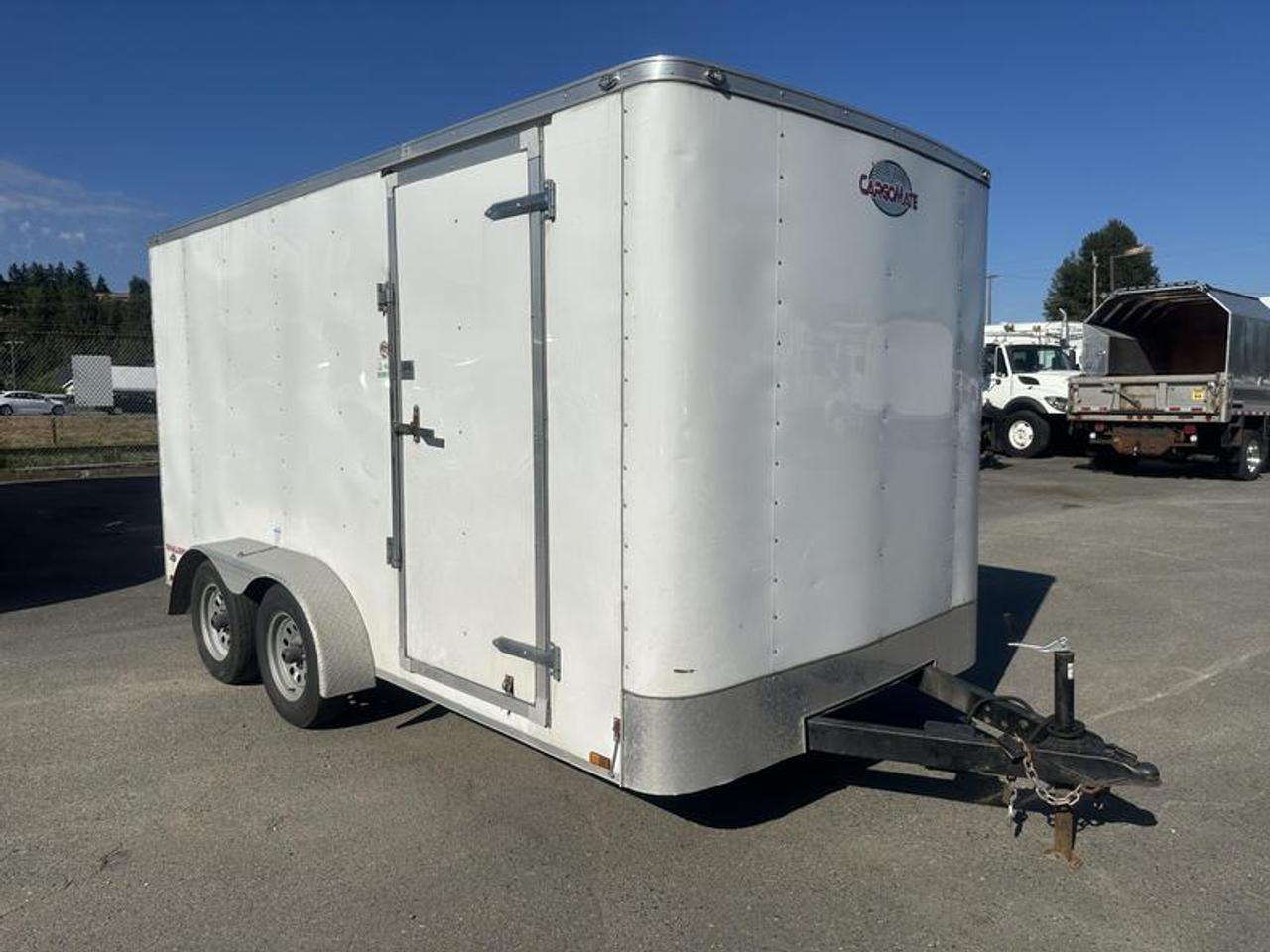 Used 2024 CARGO MATE Challenger 14 foot  tandem axle Cargo Trailer with ramp gate for sale in Burnaby, BC