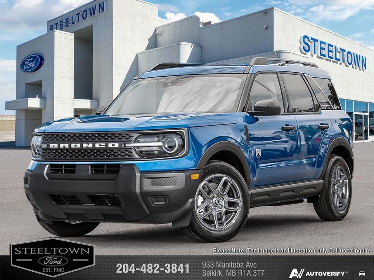 <b>Heated Seats,  Adaptive Cruise Control,  Lane Keep Assist,  Collision Mitigation!</b><br> <br> We value your TIME, we wont waste it or your gas is on us!   We offer extended test drives and if you cant make it out to us we will come straight to you!<br> <br>The 2026 Ford Bronco Sport stands out with its confident presence, rugged design cues and ready-for-anything attitude.<br> <br>The 2026 Ford Bronco Sport combines rugged styling, modern tech and flexible utility to create a compact SUV that doesnt compromise on spirit. Inside, the cabin features quality materials, intuitive connectivity and thoughtful design to keep passengers comfortable and engaged. With its trail-ready attitude, confident presence and Fords heritage of capability, the Bronco Sport is built to carry your lifestyle forward.<br> <br>This Velocity Blue Metallic SUV has an Automatic transmission and is powered by a 181HP 1.5L 3 Cylinder Engine. <br> <br> Our Bronco Sports trim level is Big Bend. Inside, heated cloth bucket seats with power adjustability, a user-friendly 13.2-inch SYNC 4 display, and wireless Apple CarPlay, Android Auto, and Alexa integration make every drive comfortable and connected. Adaptive cruise control with stop-and-go, a proximity key with push-button start, and smart device remote start enhance convenience, while voice-activated climate control and clever storage solutions add refinement to its rugged personality. The cabins modern design features metallic accents and soft-touch materials that complement its functional layout. Outside, bold 17-inch carbonized grey alloy wheels, LED headlights, and black body trim give it a confident stance, while the Terrain Management System with five G.O.A.T. modes optimizes traction for every driving condition. Safety is prioritized through Ford Co-Pilot360 technologies, including BLIS with Cross-Traffic Alert, Pre-Collision Assist with Automatic Emergency Braking, Lane Keeping Assist, and a rearview camera, ensuring peace of mind on both city streets and untamed trails. This vehicle has been upgraded with the following features: Heated Seats, Adaptive Cruise Control, Lane Keep Assist, Collision Mitigation.<br><br> View the original window sticker for this vehicle with this url <b><a href=http://www.windowsticker.forddirect.com/windowsticker.pdf?vin=3FMCR9BN1TRE96233 target=_blank>http://www.windowsticker.forddirect.com/windowsticker.pdf?vin=3FMCR9BN1TRE96233</a></b>.<br> <br>To apply right now for financing use this link: <a href=http://www.steeltownford.com/?https://CreditOnline.dealertrack.ca/Web/Default.aspx?Token=bf62ebad-31a4-49e3-93be-9b163c26b54c&La target=_blank>http://www.steeltownford.com/?https://CreditOnline.dealertrack.ca/Web/Default.aspx?Token=bf62ebad-31a4-49e3-93be-9b163c26b54c&La</a><br> <br/>Total rebate of $3500 is reflected in the price. 5.49% financing for 84 months. Incentives expire 2026-08-31. See dealer for details. <br><br>Family owned and operated in Selkirk for 35 Years.  <br>Steeltown Ford is located just 20 minutes North of the Perimeter Hwy, with an onsite banking center that offers free consultations. <br>Ask about our special dealer rates available through all major banks and credit unions.<br>Dealer retains all rebates, plus taxes, govt fees and Steeltown Protect Plus.<br>Steeltown Ford Protect Plus includes:<br>- Life Time Tire Warranty <br>Dealer Permit # 1039<br><br><br> Come by and check out our fleet of 100+ used cars and trucks and 220+ new cars and trucks for sale in Selkirk.  o~o