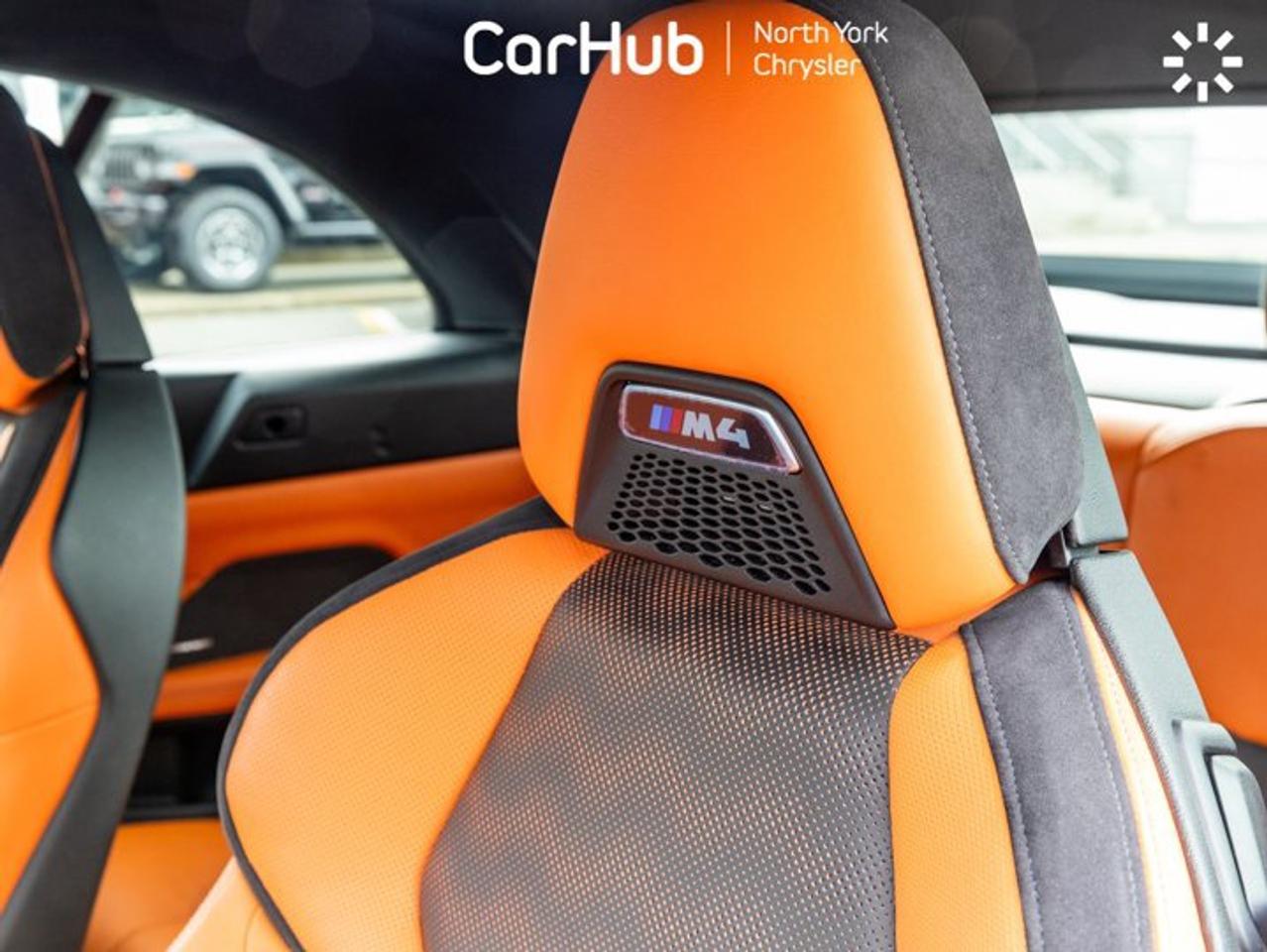 2022 BMW M4 Competition M xDrive BMW Laserlight Orange Merino Leather 360 Camera Harman Kardon Audio Photo