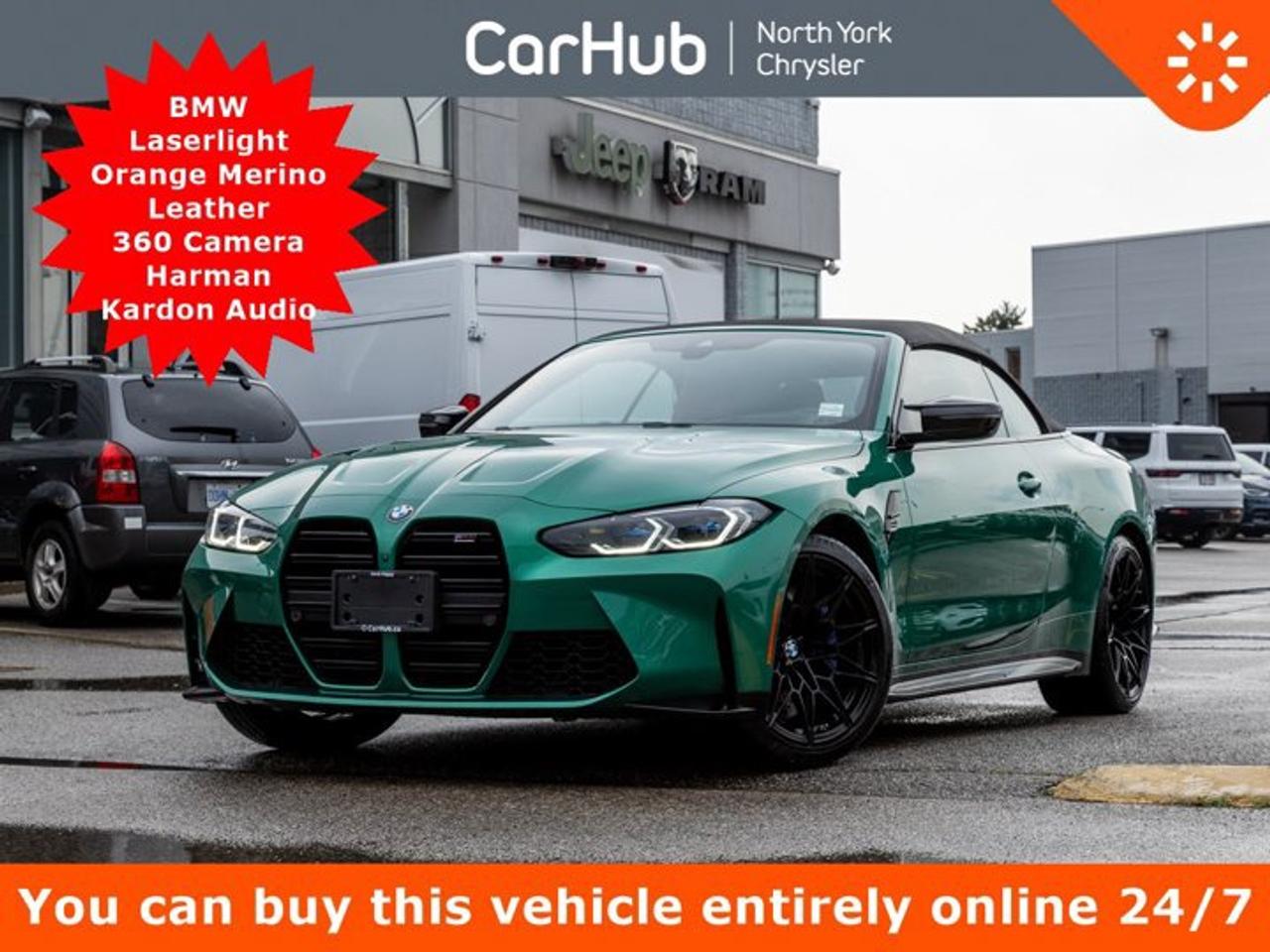 2022 BMW M4 Competition M xDrive BMW Laserlight Orange Merino Leather 360 Camera Harman Kardon Audio Photo