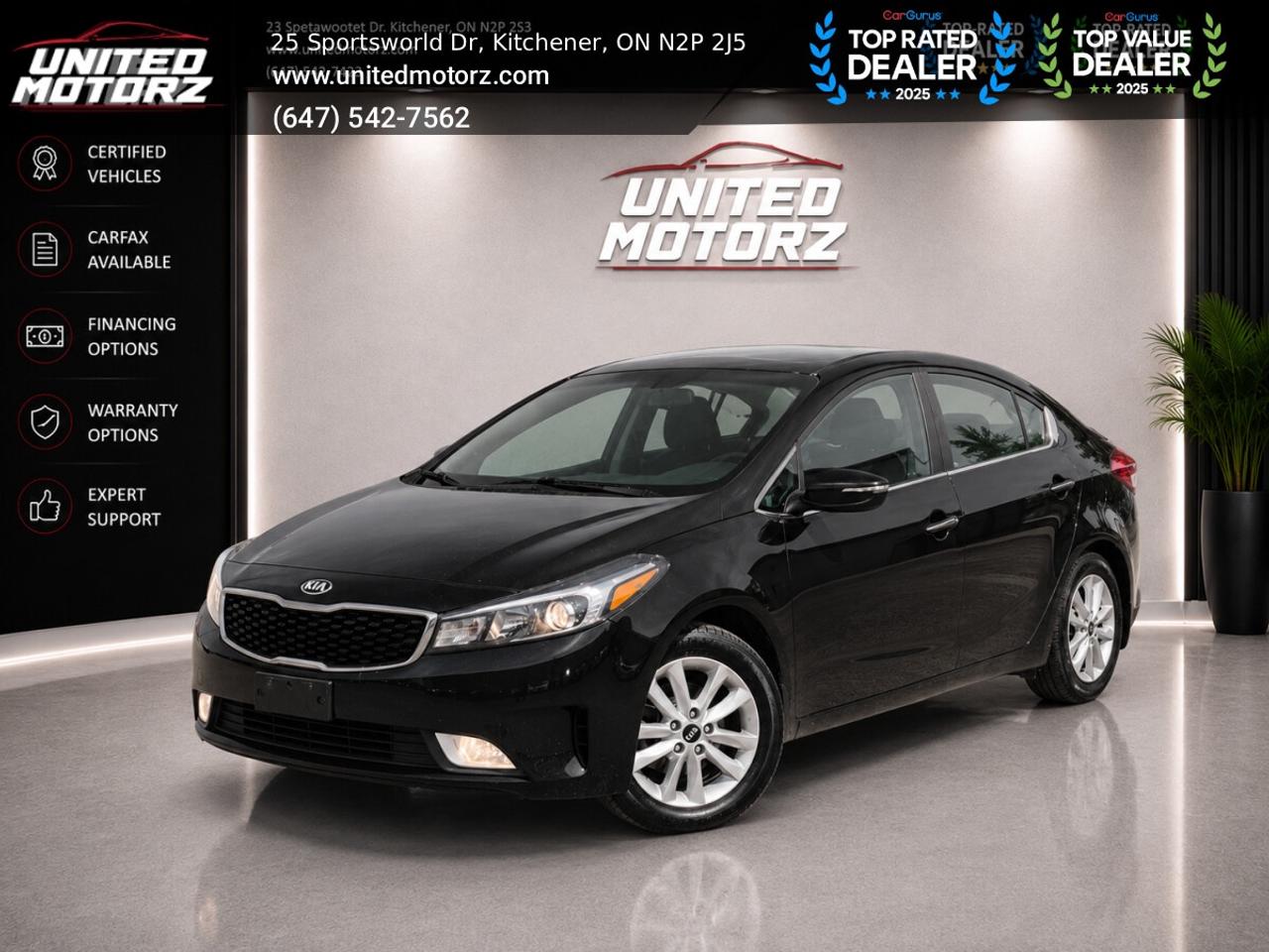 Used 2017 Kia Forte EX 4dr Sdn Auto FWD 2.0L~SAFETY CERTIFIED~18 SERVI for sale in Kitchener, ON
