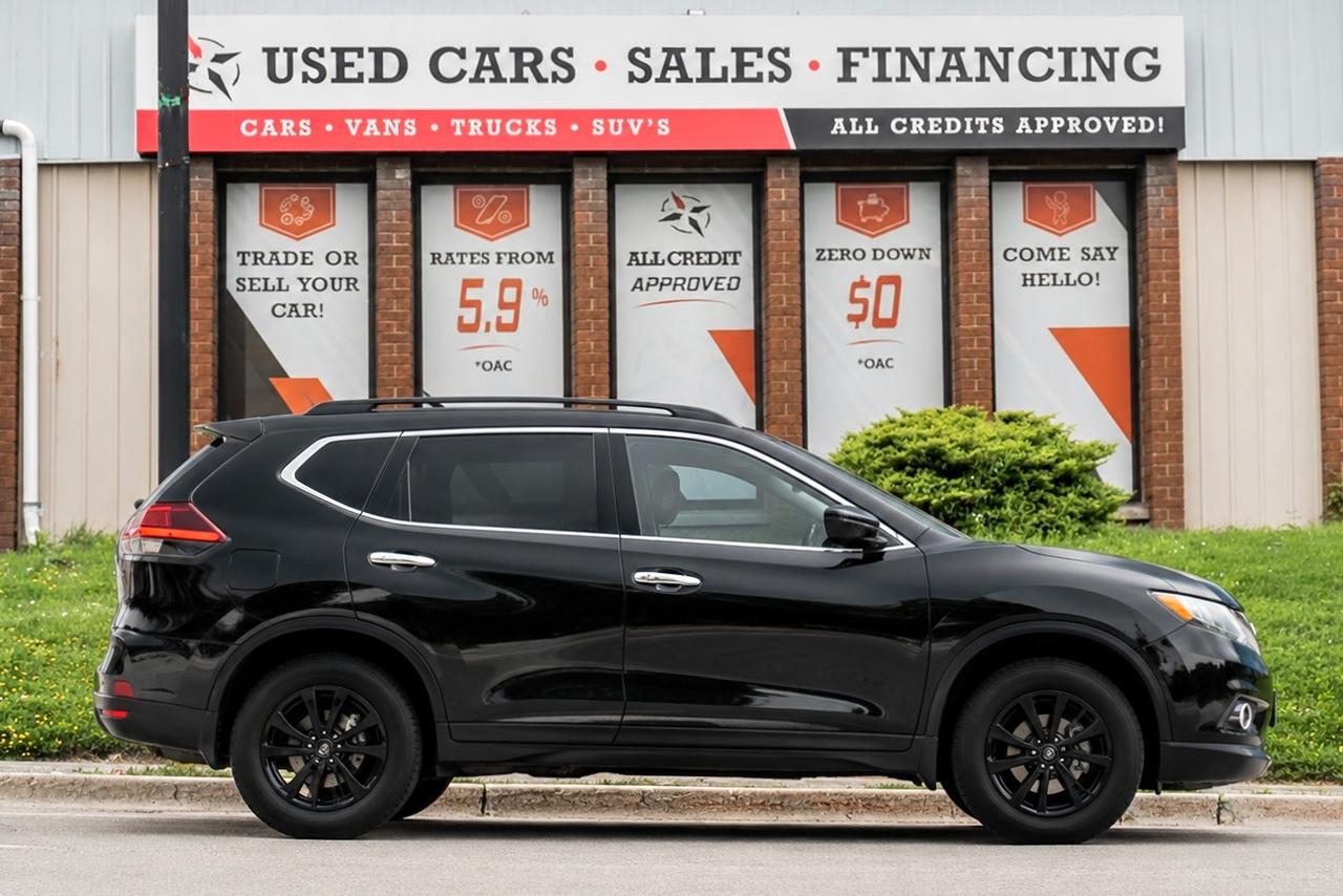 2018 Nissan Rogue Midnight | AWD | Pano | Nav | 360° | BSM | ACC