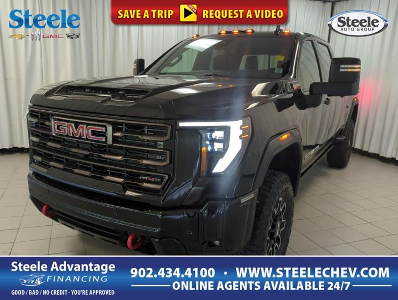 Built for serious work and real off-road confidence, the 2026 GMC Sierra 2500 At4x brings heavy-duty diesel strength to every drive in Dartmouth. This four-door truck pairs a bold black exterior with a black interior and a smooth automatic transmission. With 4 roues motrices and a 6.6-litre turbocharged diesel V8, this Sierra 2500 At4x is ready for demanding jobs, rough weather, and weekend escapes.FEATURES OF THE Sierra 2500 At4xHeavy-duty off-road focused pickup designTurbocharged 6.6-litre diesel V8 powerAutomatic transmission for smooth power deliveryFour-wheel drive for added tractionTRUCK FEATURESHeavy-duty chassis built for hard workFour-door cab adds everyday practicalityDiesel torque supports confident towing tasksEngine block heater helps cold startsADVANCED SAFETY FEATURESFour-wheel drive aids slippery road controlHeavy-duty build adds confident road presenceAutomatic transmission supports smoother driving responseFour-door layout improves passenger accessPERFORMANCE AND EFFICIENCYTurbocharged diesel V8 delivers strong torque6.6-litre engine handles demanding workloadsAutomatic transmission helps steady power deliveryDiesel power supports long-haul capabilityCOMFORT AND CONVENIENCEFour-door configuration eases cabin entrySpacious cabin supports workday comfortBlack interior offers a clean lookEngine block heater helps winter morningsTECHNOLOGY AND CONNECTIVITYClear driver-focused control layout designAutomatic transmission simplifies daily operationModern truck platform supports useful techEasy access cabin for everyday useCARGO SPACEPickup bed supports tools and gearHeavy-duty design suits larger payload needsCabin space adds extra item storageBuilt for worksite and weekend haulingWHAT OTHER OWNERS LIKEStrong diesel torque for towing confidenceFour-wheel drive for rough conditionsHeavy-duty capability for demanding tasksComfortable cab for long drivesAt Steele Chevrolet Buick GMC in Dartmouth, this 2026 GMC Sierra 2500 At4x stands out as a serious truck for drivers who need strength, traction, and day-to-day usability. The black-on-black colour combination gives it a clean, bold look that fits both professional and personal use. Its automatic transmission helps make heavy-duty performance feel controlled and easy to manage in traffic, on the highway, or on uneven ground.The 6.6-litre turbocharged diesel V8 is the heart of this trucks appeal. Known for delivering the kind of low-end torque truck buyers want, it gives this pickup the muscle needed for hauling equipment, pulling trailers, and handling tough terrain with confidence. Paired with 4 roues motrices, this Sierra 2500 At4x is well suited for Atlantic Canadian weather, muddy job sites, gravel roads, and snowy mornings.Practicality also plays a big role here. The four-door layout makes access simple for passengers and gear, while the cabin offers the space expected from a full-size heavy-duty pickup. The engine block heater is a valuable addition for colder days in Nova Scotia, helping this truck start more easily when temperatures drop. That added convenience matters when your schedule starts early and the weather does not cooperate.This truck is a strong fit for drivers who want a capable diesel pickup with off-road character and heavy-duty purpose. It delivers a commanding presence, dependable traction, and the kind of robust performance expected from a serious GMC truck. Whether your plans involve towing, hauling, jobsite travel, or outdoor adventures, this Sierra 2500 At4x is prepared to get the job done with confidence.This 2026 GMC Sierra 2500 At4xs VIN is: 1GT4UZEY5TF339394.