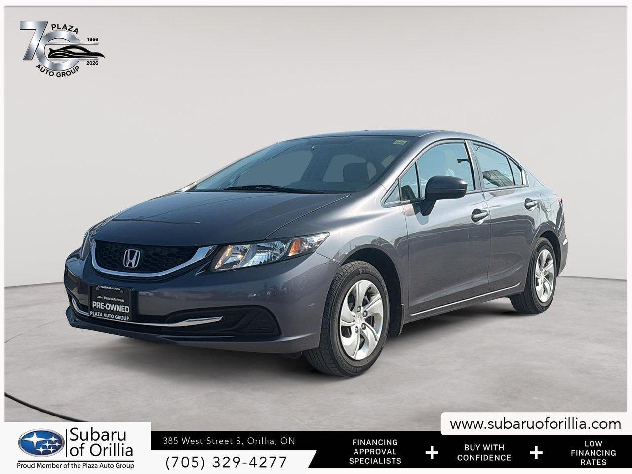 Used 2014 Honda Civic Sedan LX   LOW KMS   CLEAN CARFAX   HEATED FRONT SEATS for sale in Orillia, ON