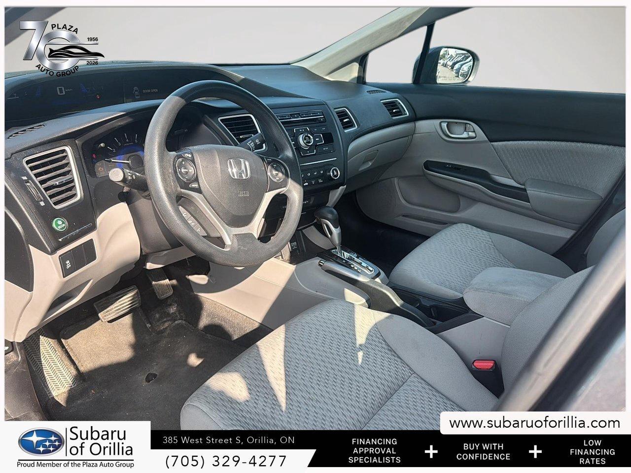 2014 Honda Civic Sedan LX   LOW KMS   CLEAN CARFAX   HEATED FRONT SEATS Photo