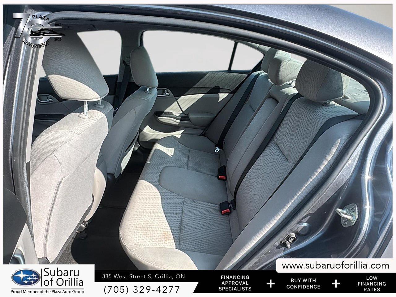 2014 Honda Civic Sedan LX   LOW KMS   CLEAN CARFAX   HEATED FRONT SEATS Photo