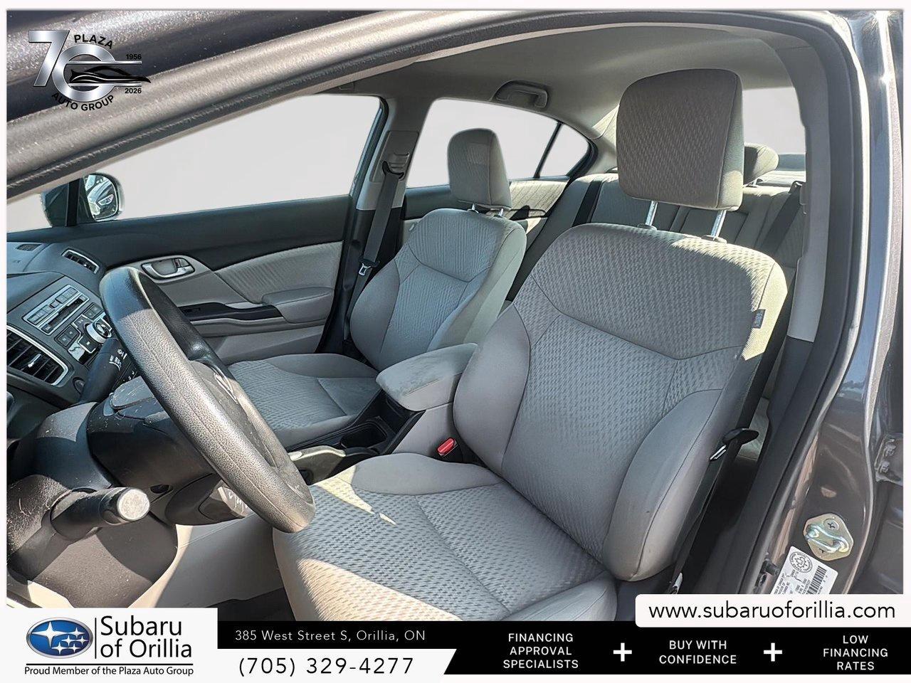 2014 Honda Civic Sedan LX   LOW KMS   CLEAN CARFAX   HEATED FRONT SEATS Photo