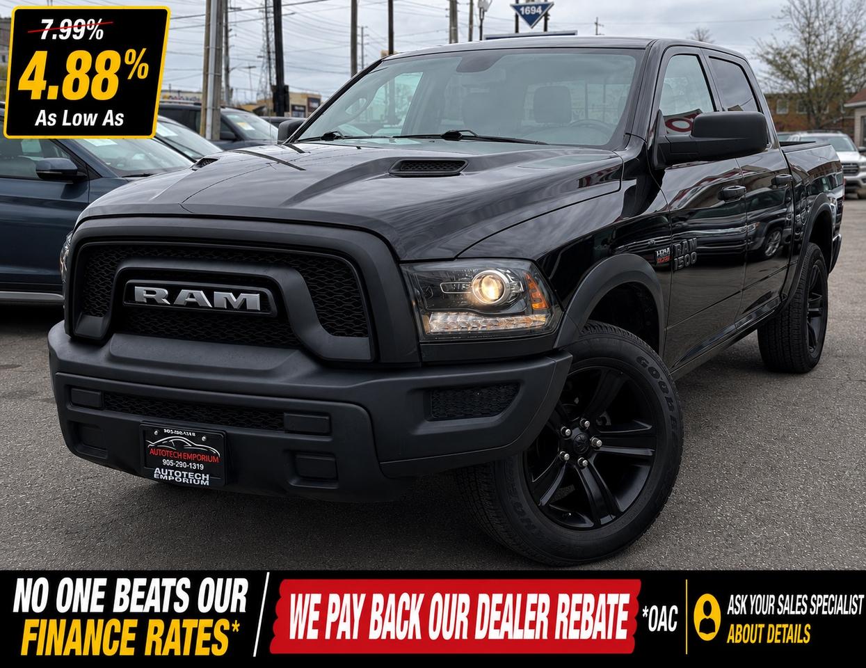 2021 RAM 1500 Classic Warlock Quad Cab 4X4 5.7 HEMI   Push Start   Nav Photo0