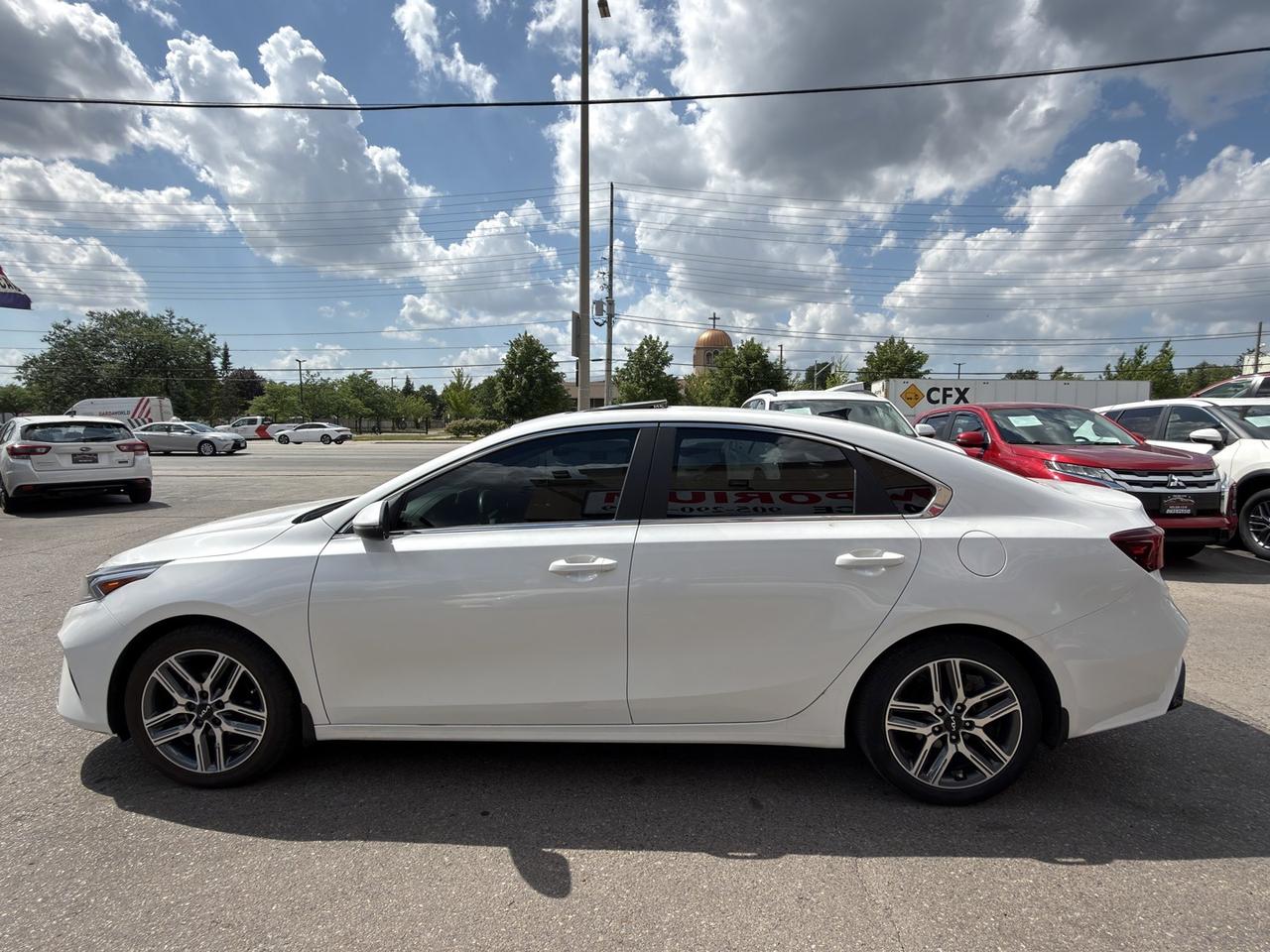 2023 Kia Forte EX Plus Pearl White Sunroof   Htd Steering   Lane Photo2