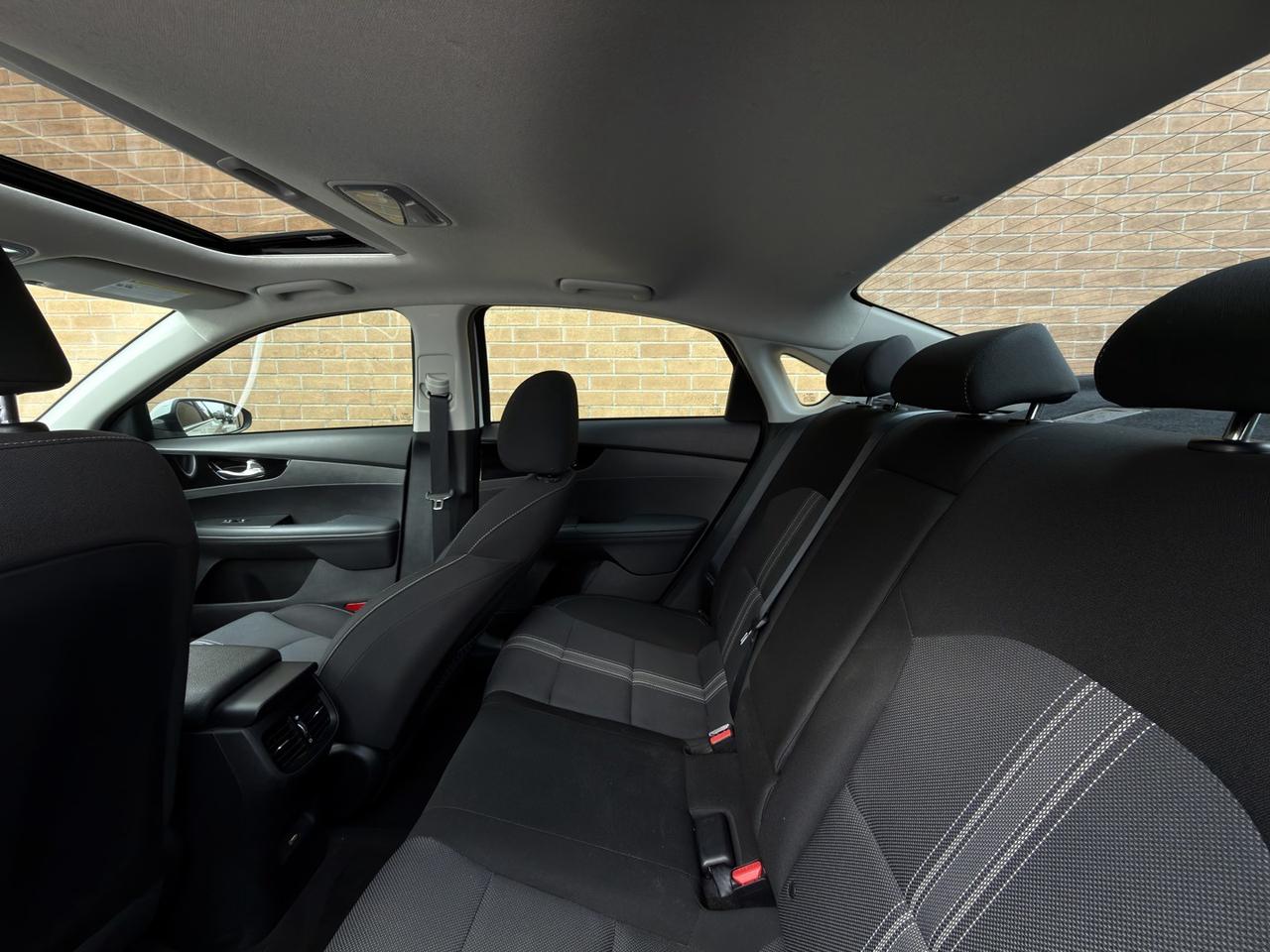 2023 Kia Forte EX Plus Pearl White Sunroof   Htd Steering   Lane Photo